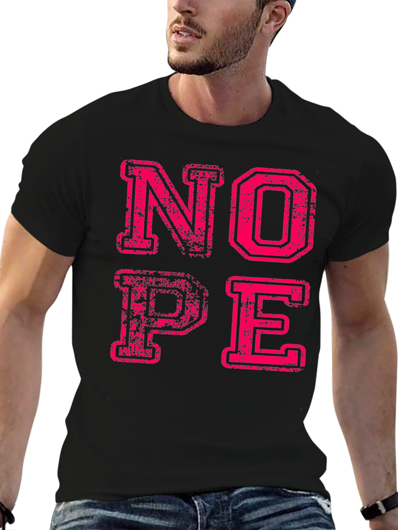 Nope Graphic Tee - Funny Slogan T-Shirt