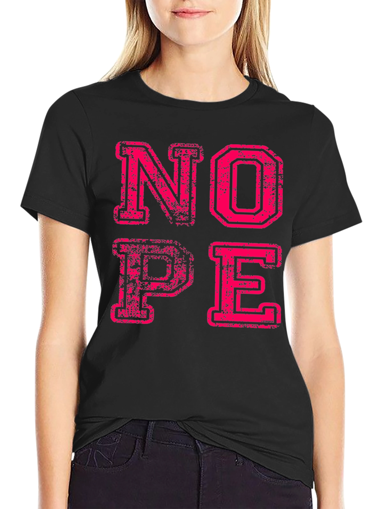 Nope Graphic Tee - Funny Slogan T-Shirt