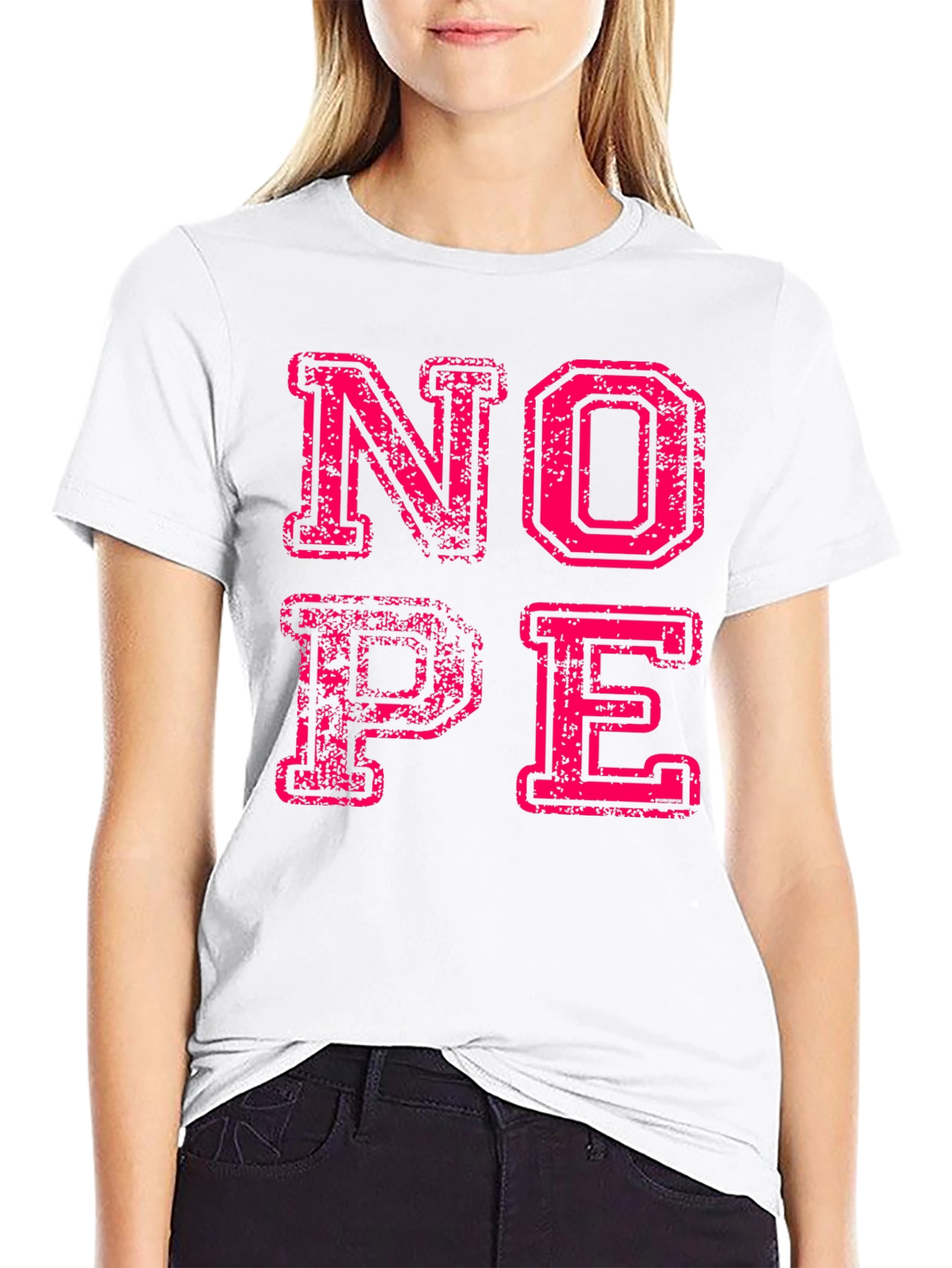 Nope Graphic Tee - Funny Slogan T-Shirt
