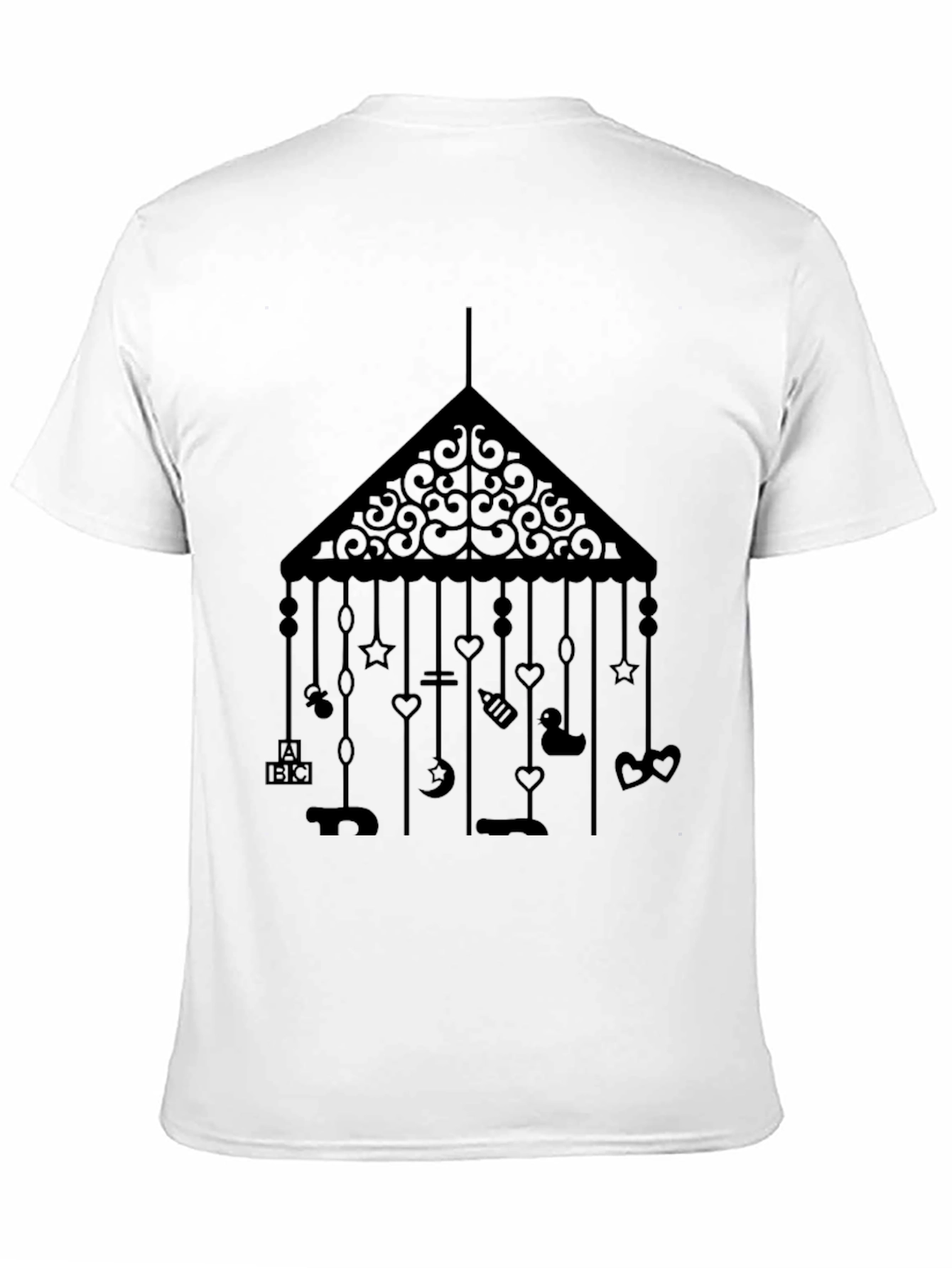 Baby Mobile T-Shirt - Black Unisex Tee