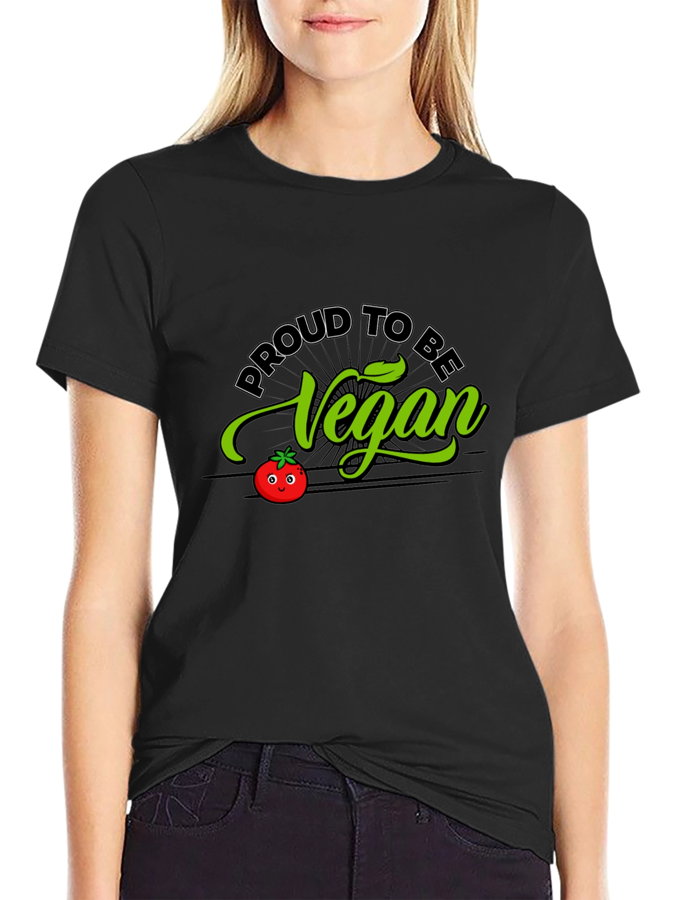 Proud to be Vegan T-Shirt - Black