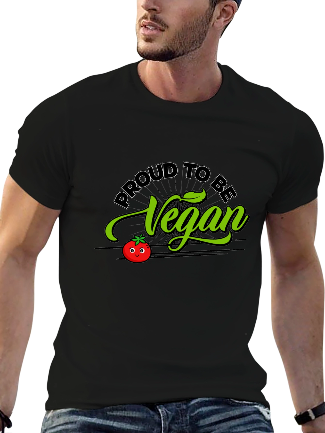 Proud to be Vegan T-Shirt - Black