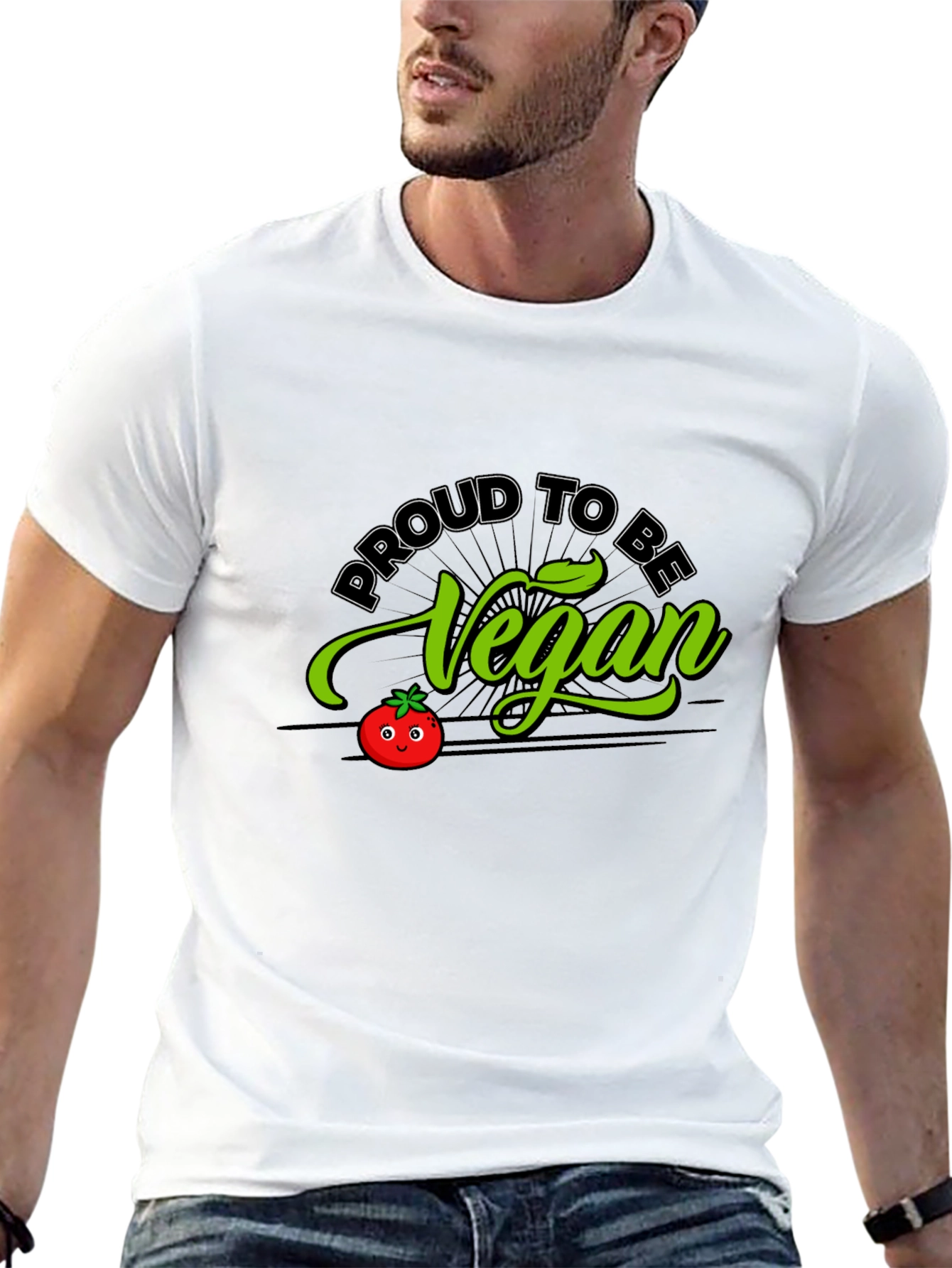 Proud to be Vegan T-Shirt - Black