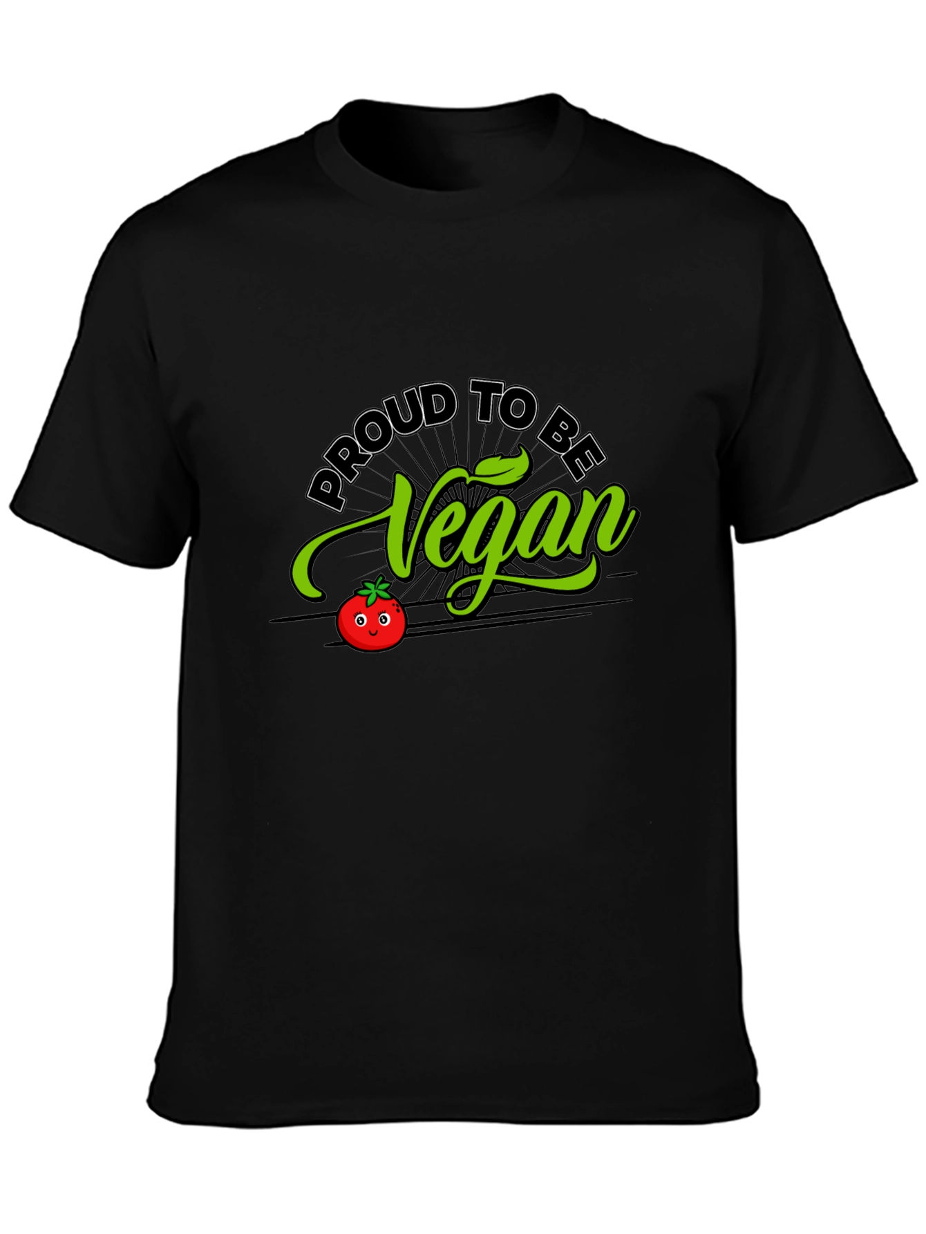 Proud to be Vegan T-Shirt - Black