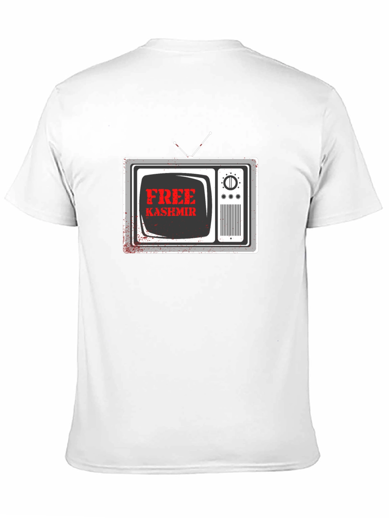 Free Kashmir Graphic Tee - Black Cotton T-Shirt