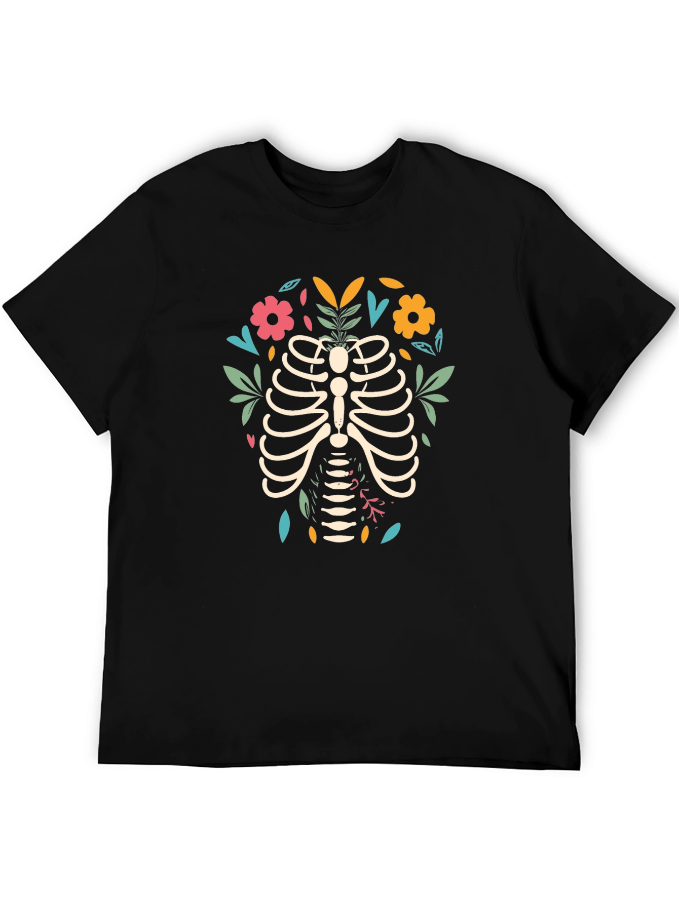 Floral Rib Cage Graphic Tee
