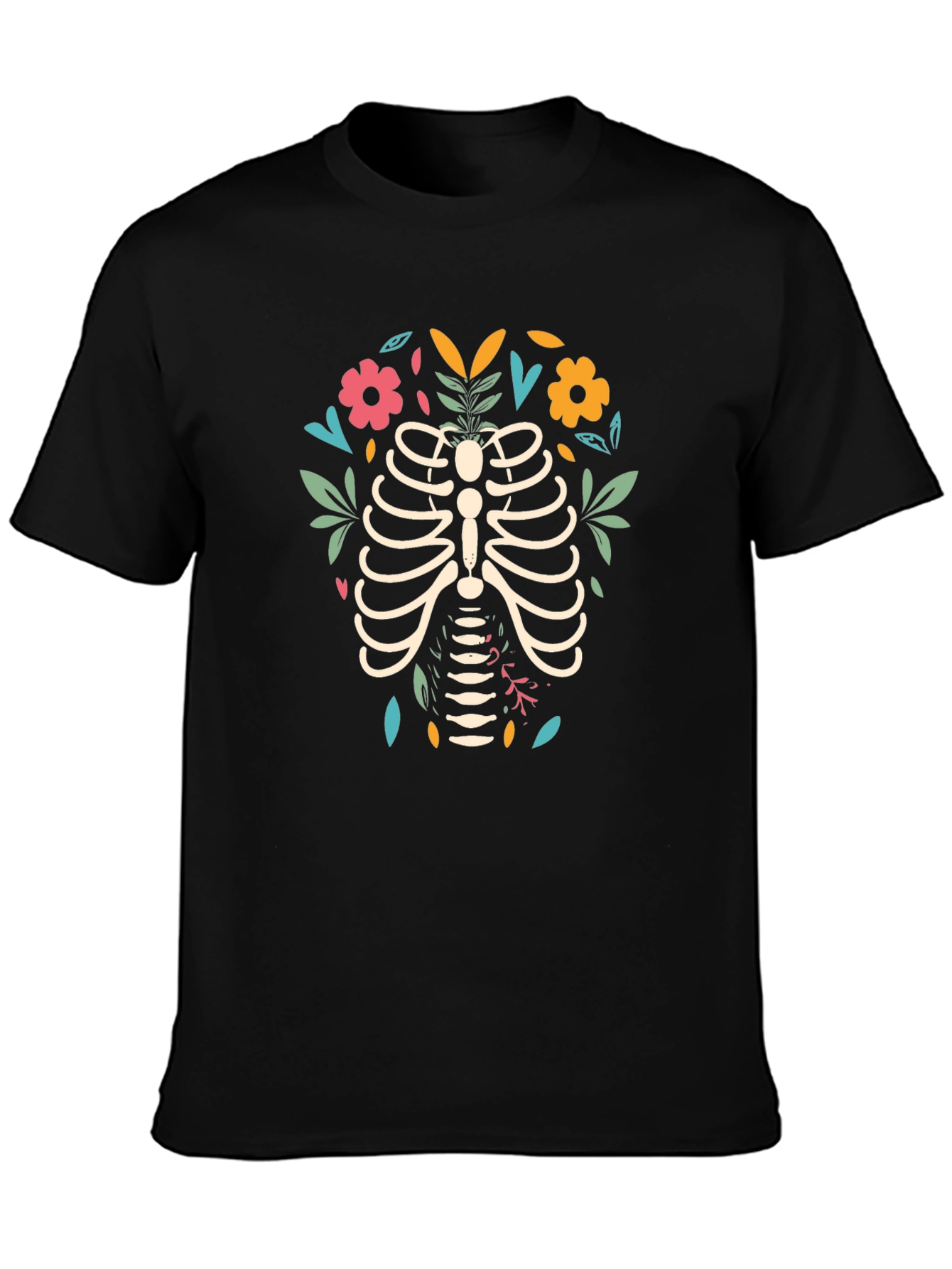 Floral Rib Cage Graphic Tee