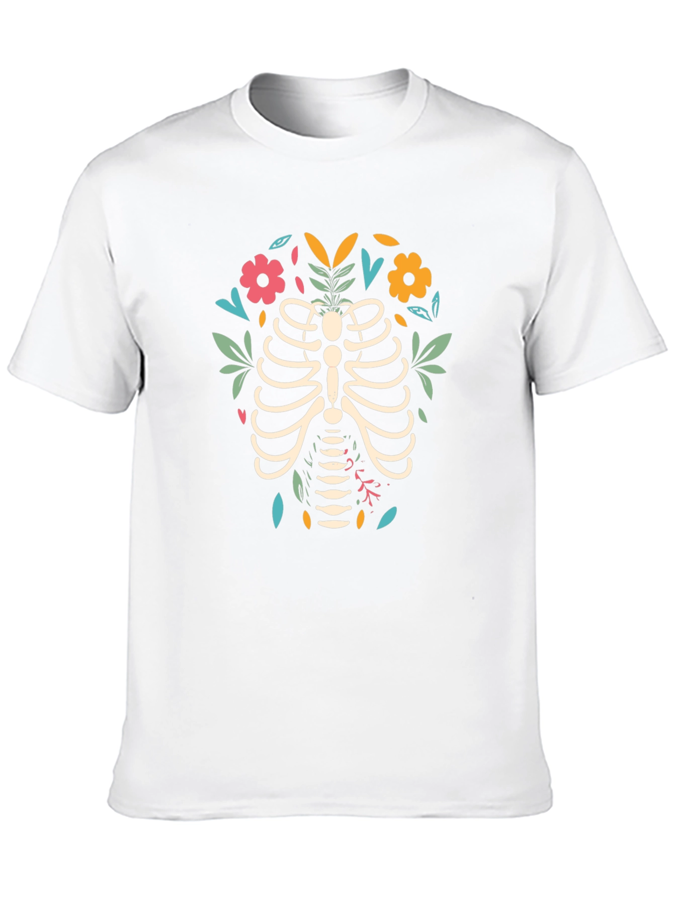 Floral Rib Cage Graphic Tee