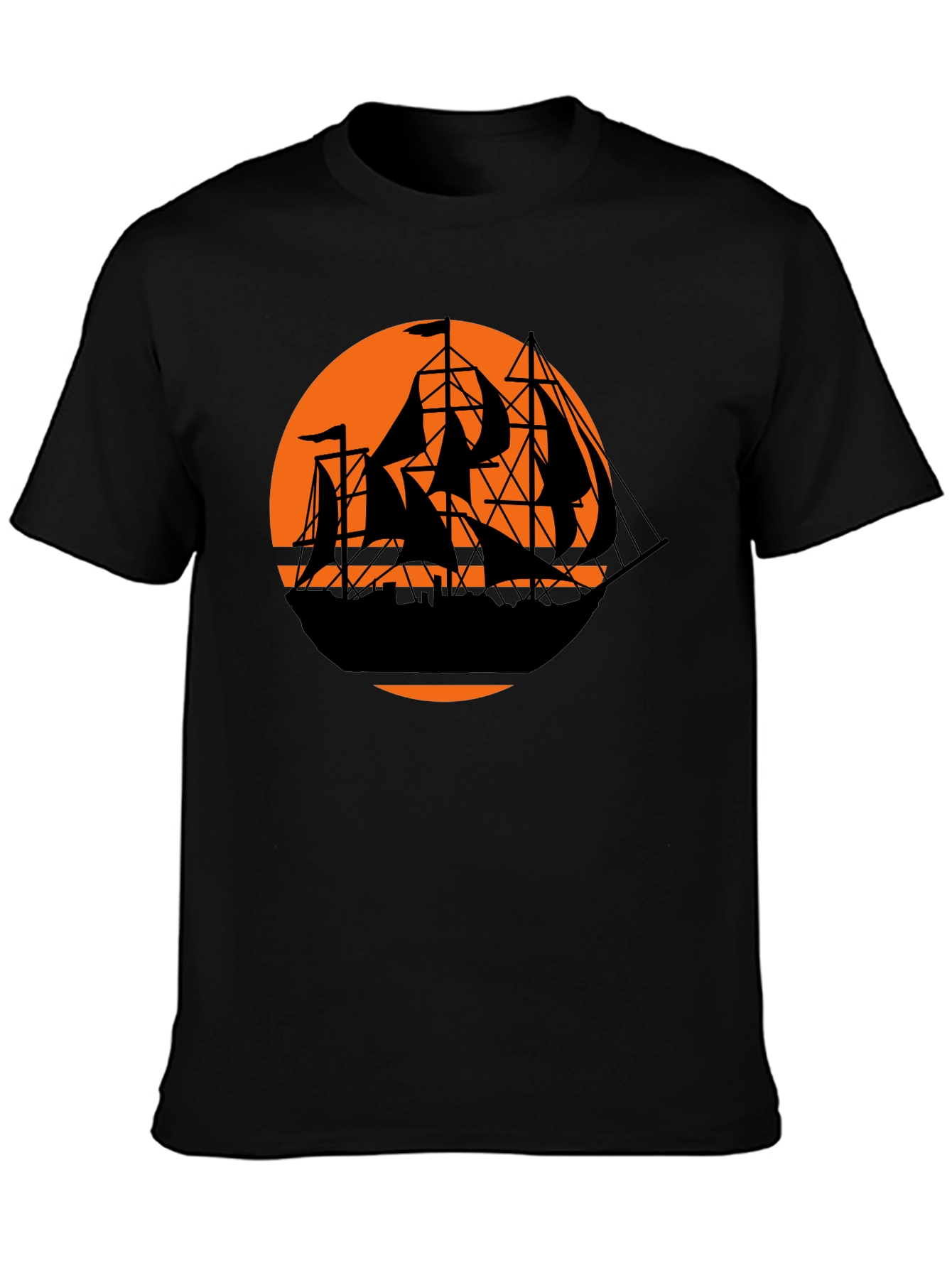 Pirate Ship Sunset Graphic Tee
