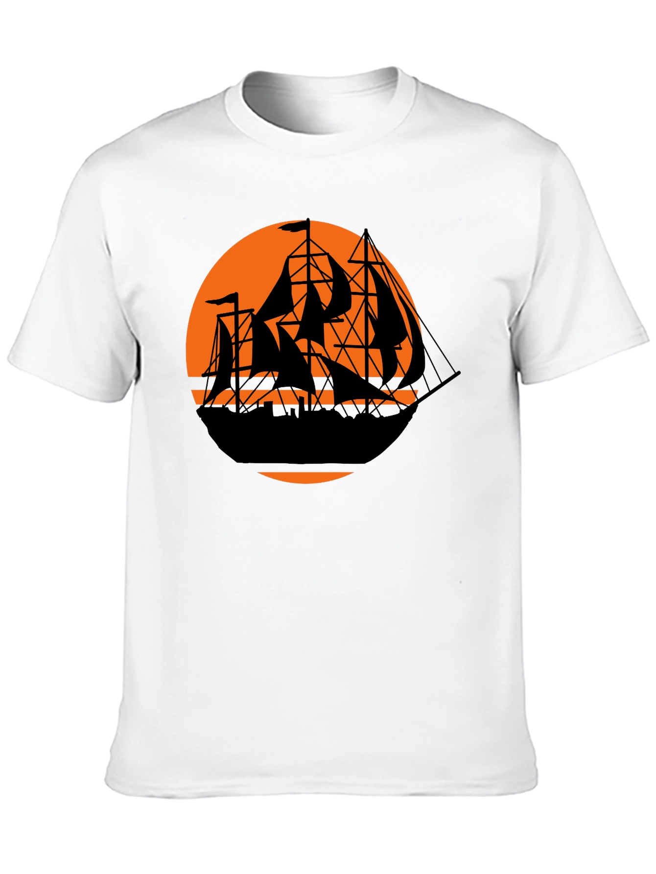 Pirate Ship Sunset Graphic Tee