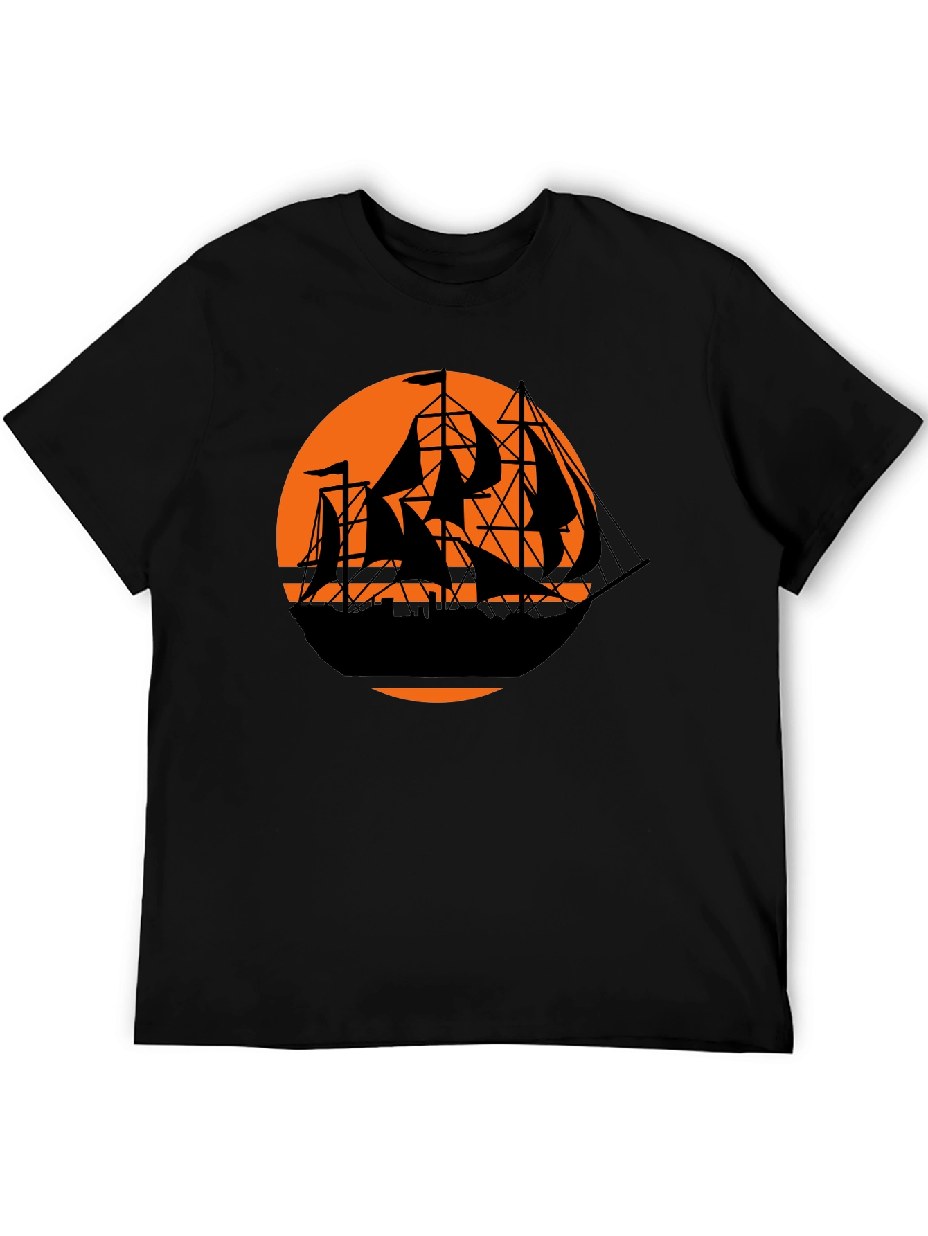 Pirate Ship Sunset Graphic Tee