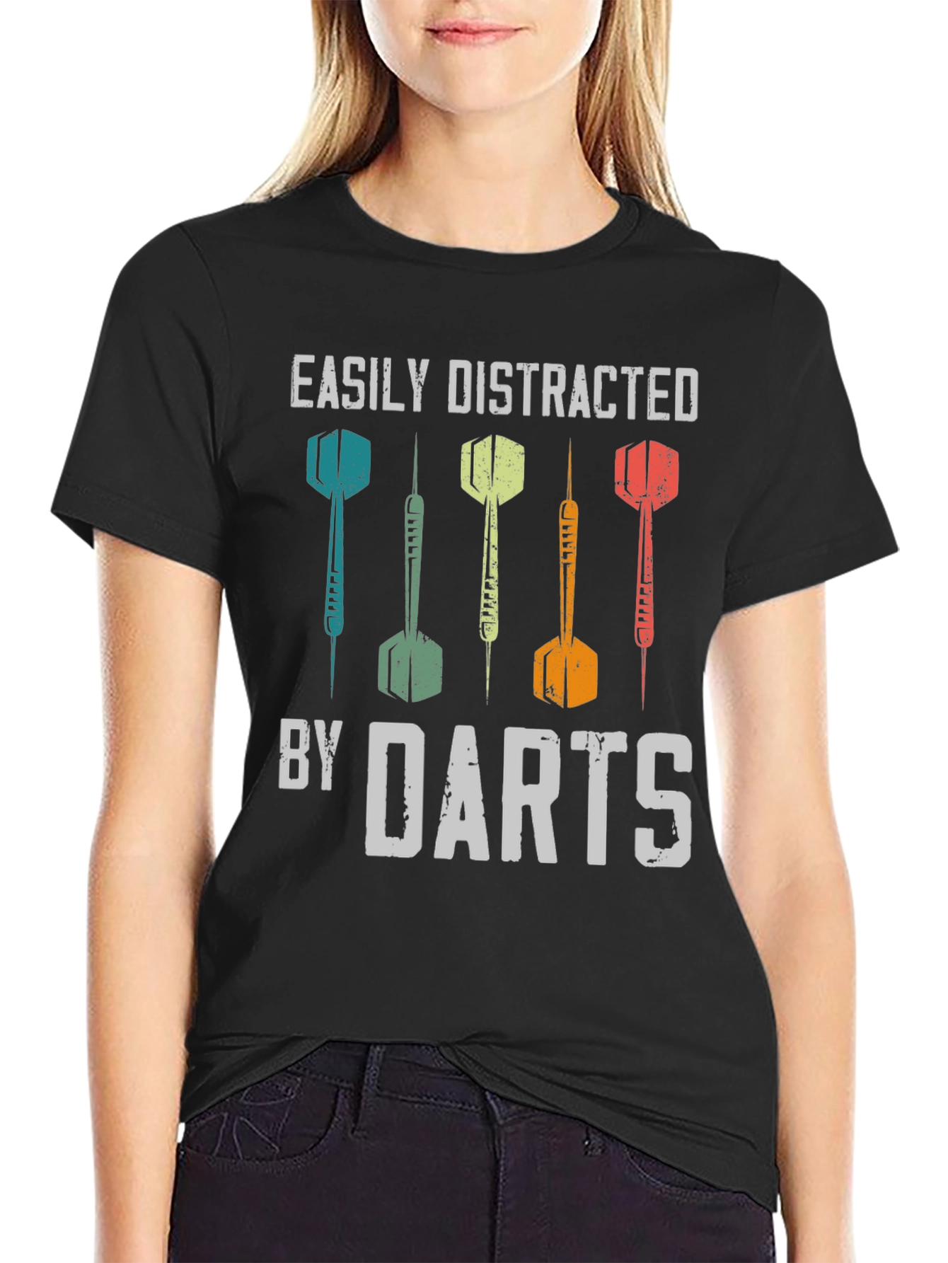 Easily Distracted By Darts Graphic T-Shirt