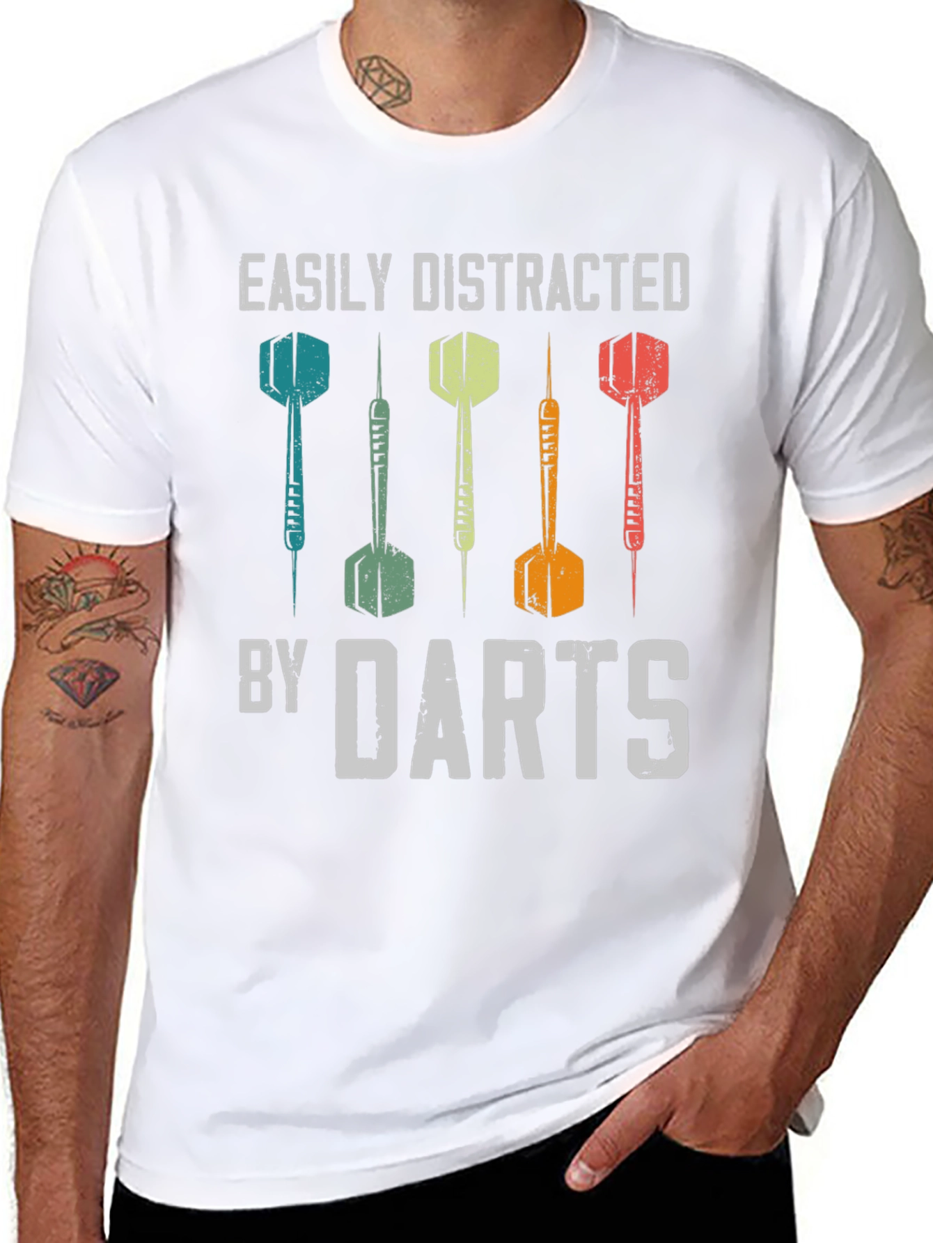 Easily Distracted By Darts Graphic T-Shirt