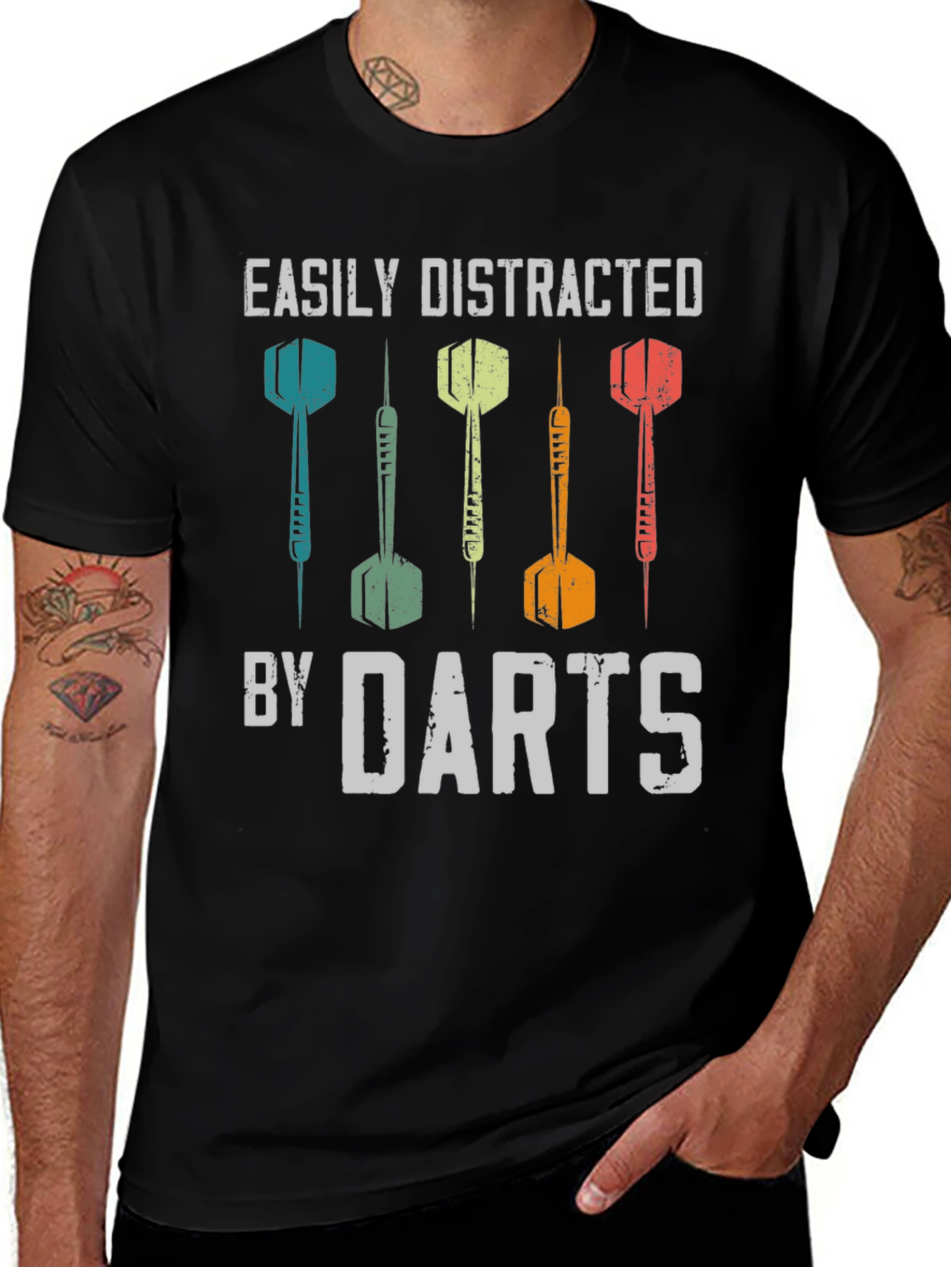Easily Distracted By Darts Graphic T-Shirt