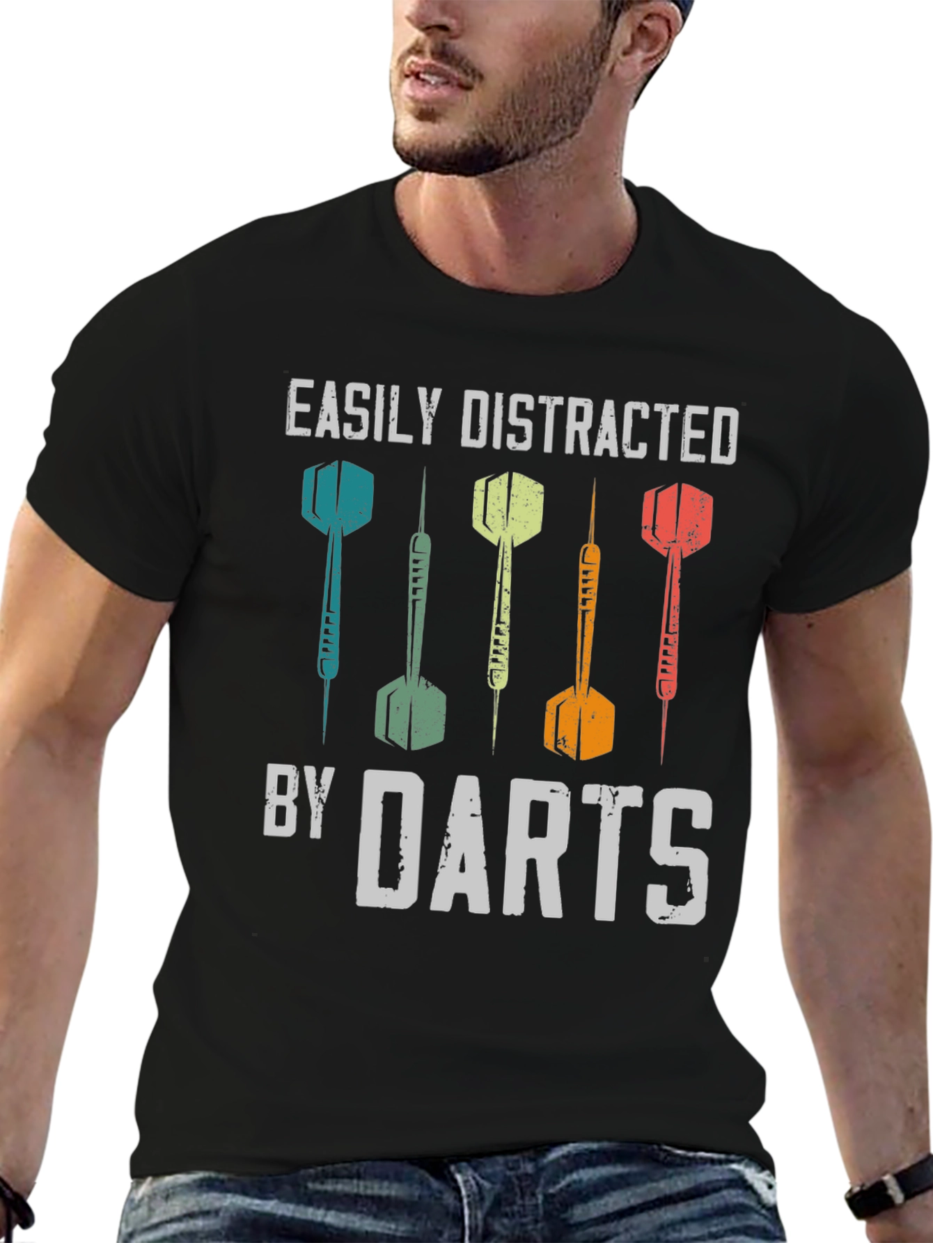 Easily Distracted By Darts Graphic T-Shirt