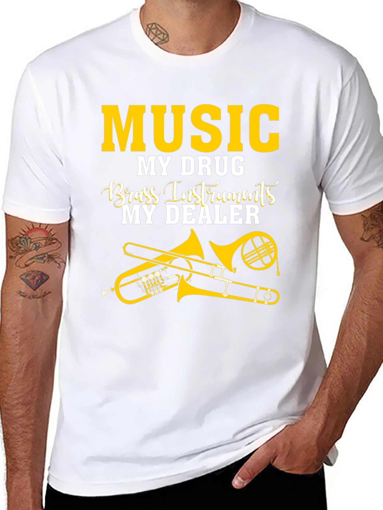 Music My Drug Brass Instruments T-Shirt