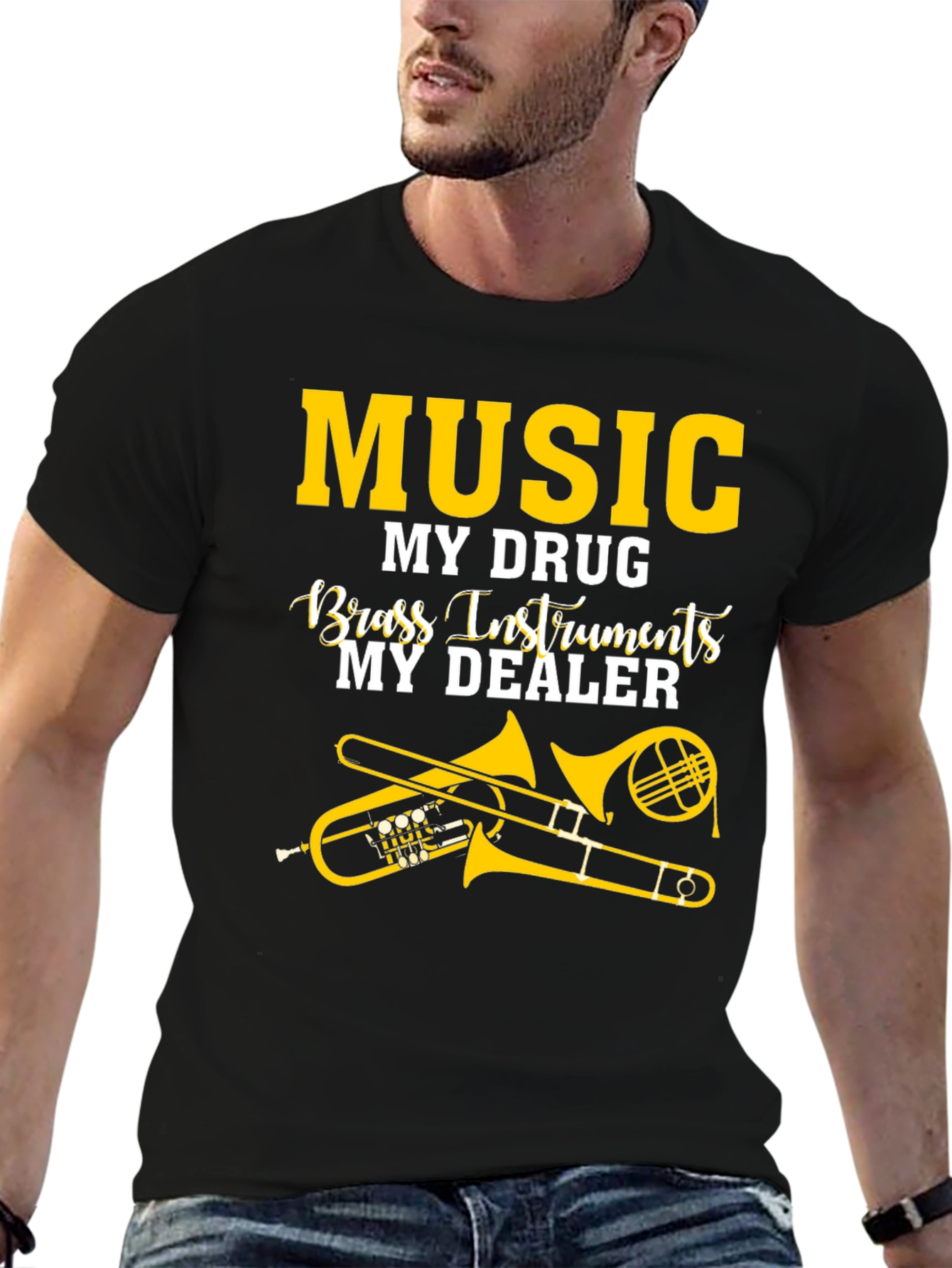 Music My Drug Brass Instruments T-Shirt