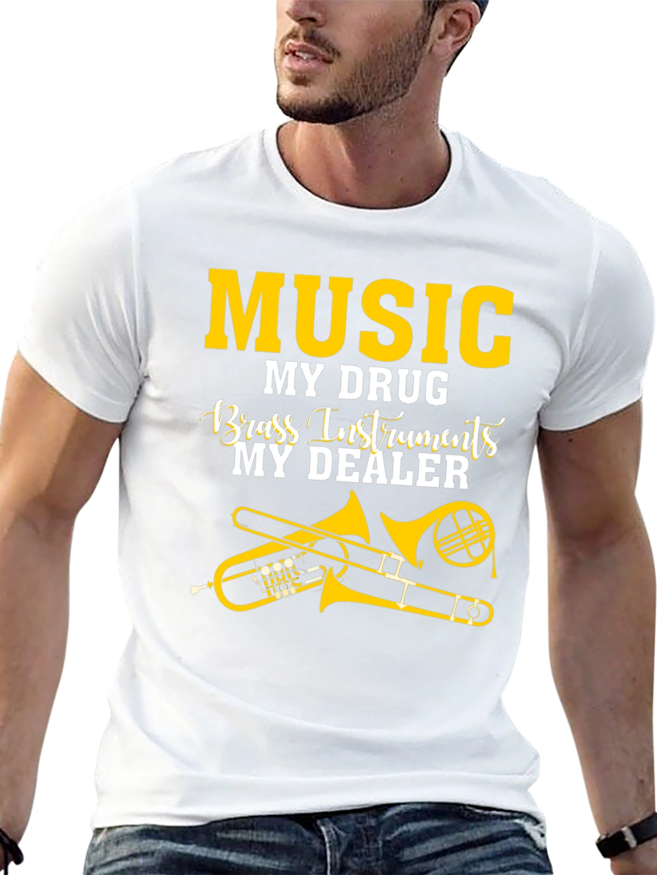 Music My Drug Brass Instruments T-Shirt