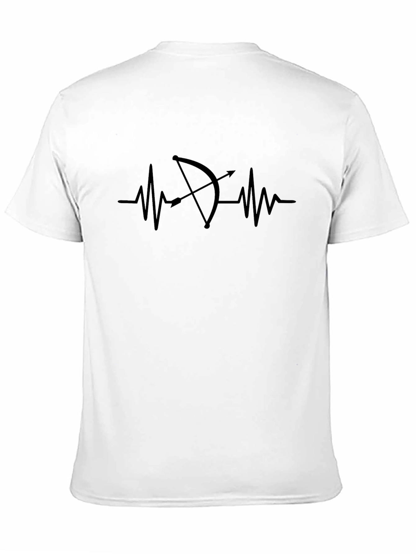 Archery Heartbeat Black T-Shirt - Archers Passion