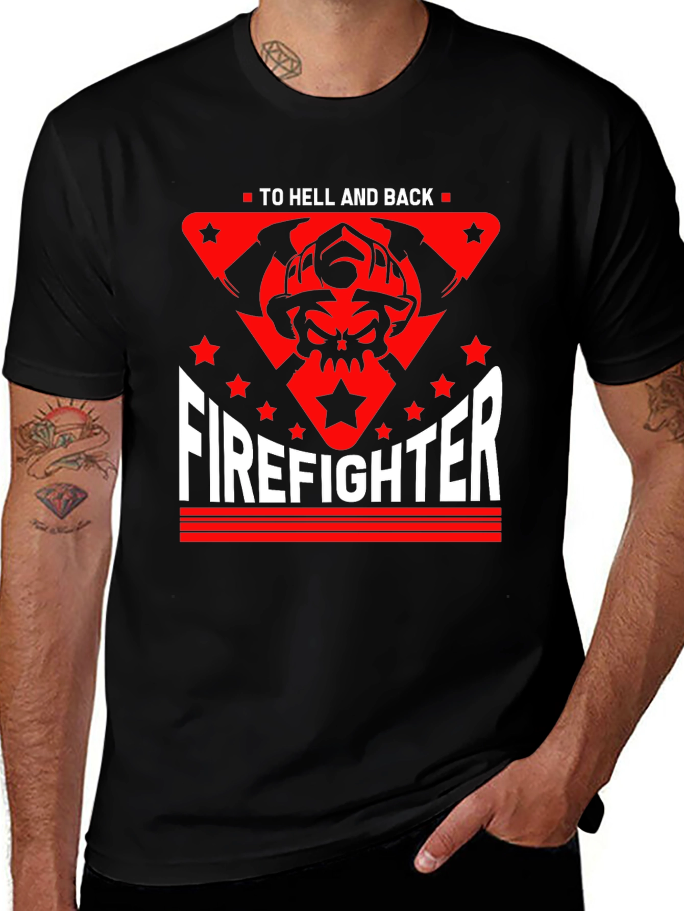 Firefighter To Hell and Back Graphic Tee