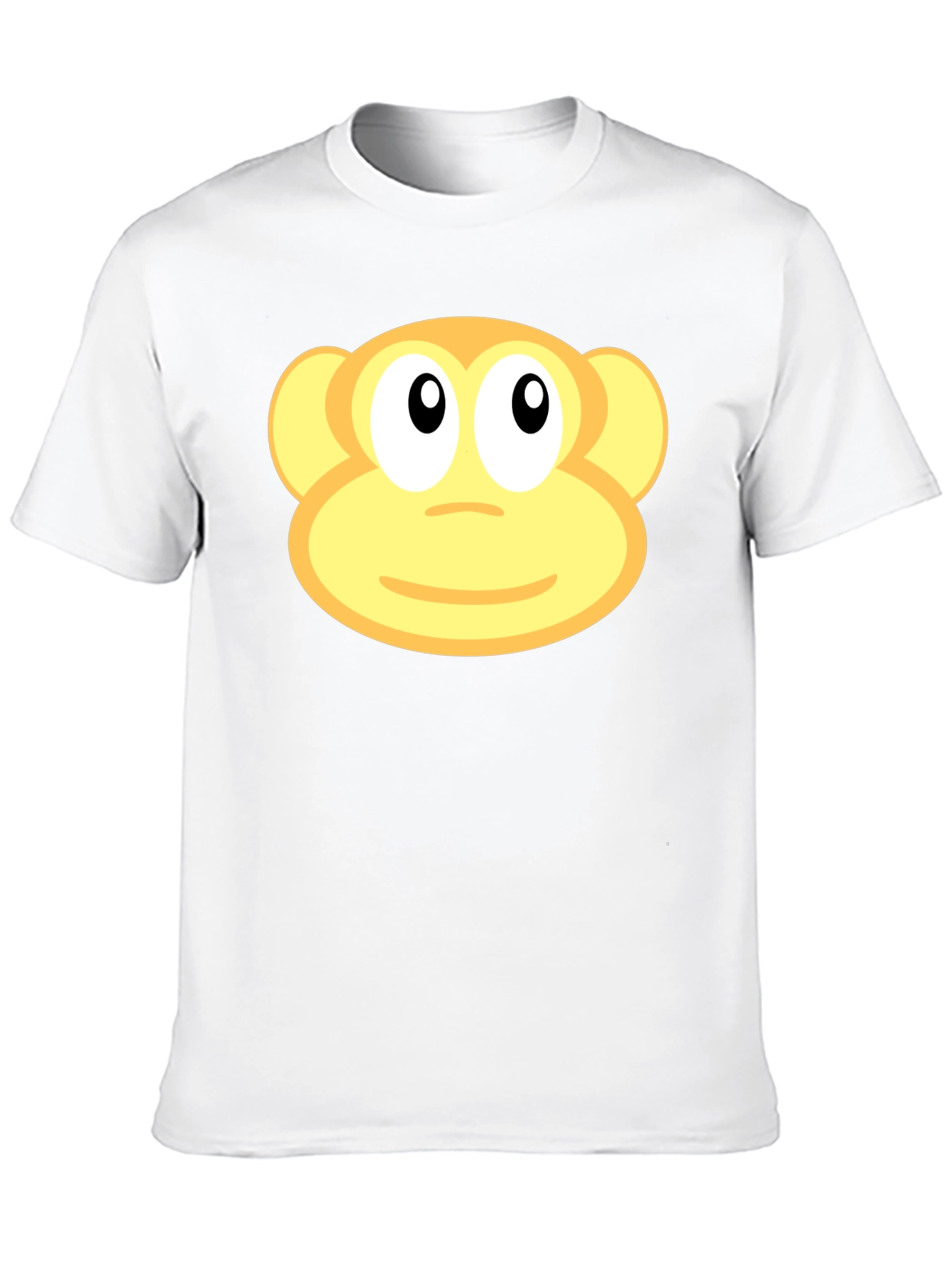 Monkey Face Graphic Black T-Shirt