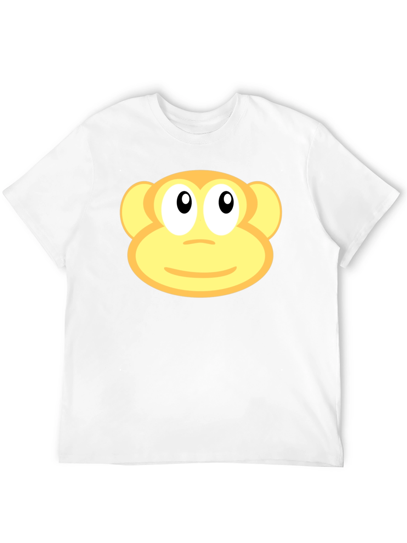 Monkey Face Graphic Black T-Shirt