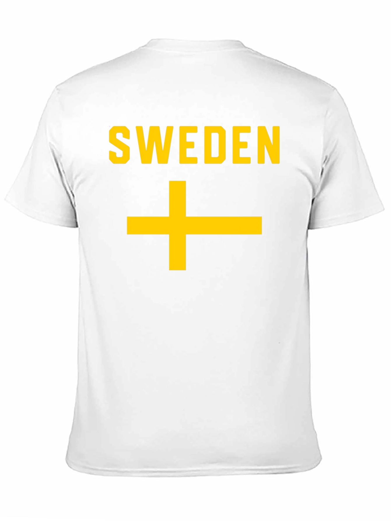 Sweden Flag T-Shirt - Black Cotton Tee