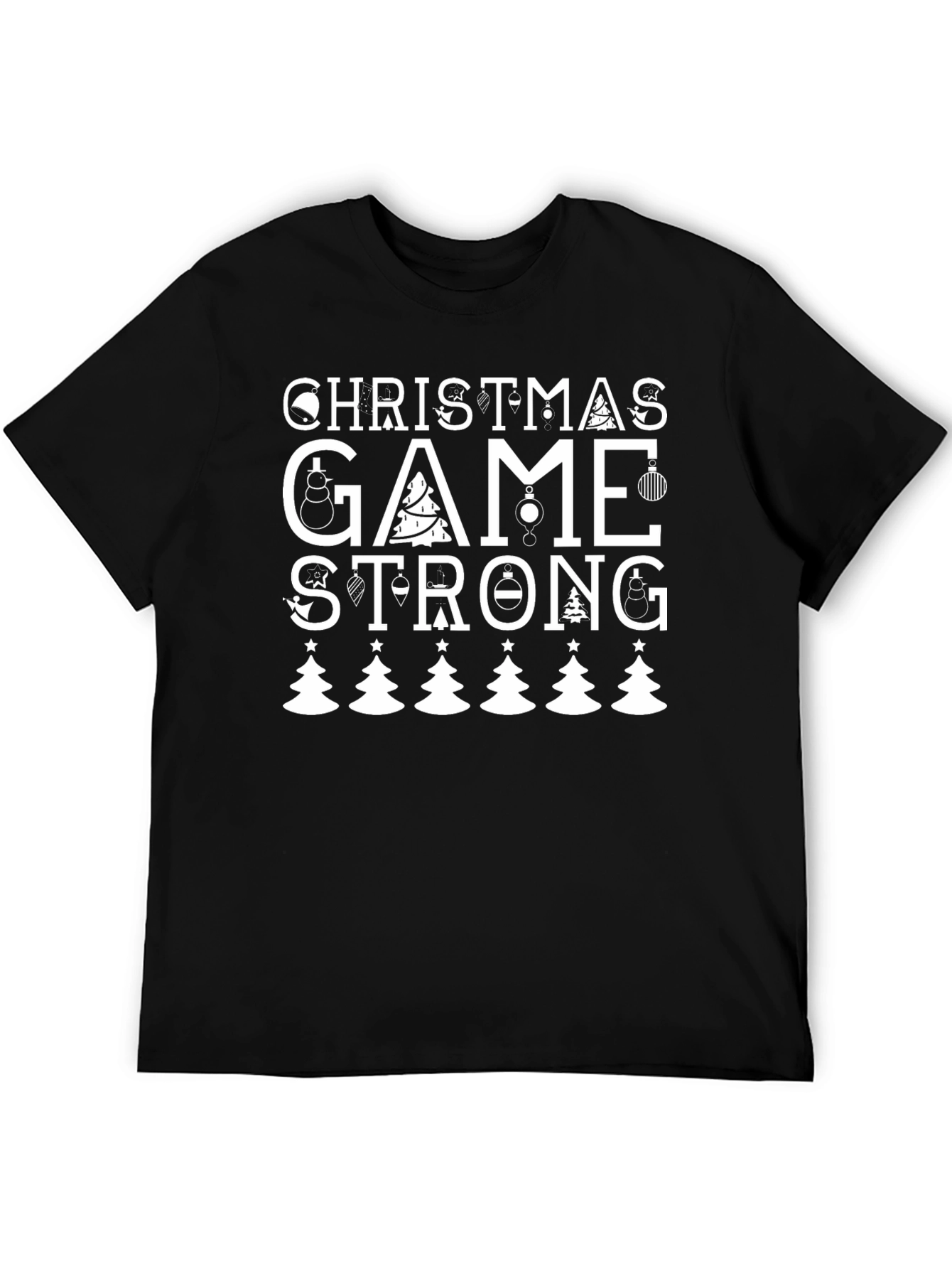Christmas Game Strong Graphic Tee - Holiday Apparel