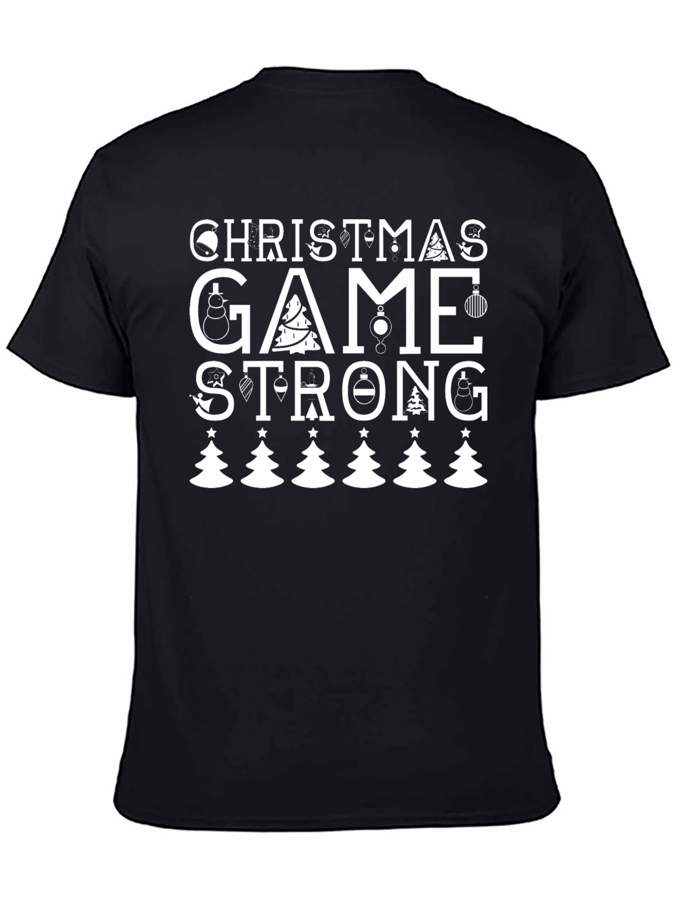 Christmas Game Strong Graphic Tee - Holiday Apparel
