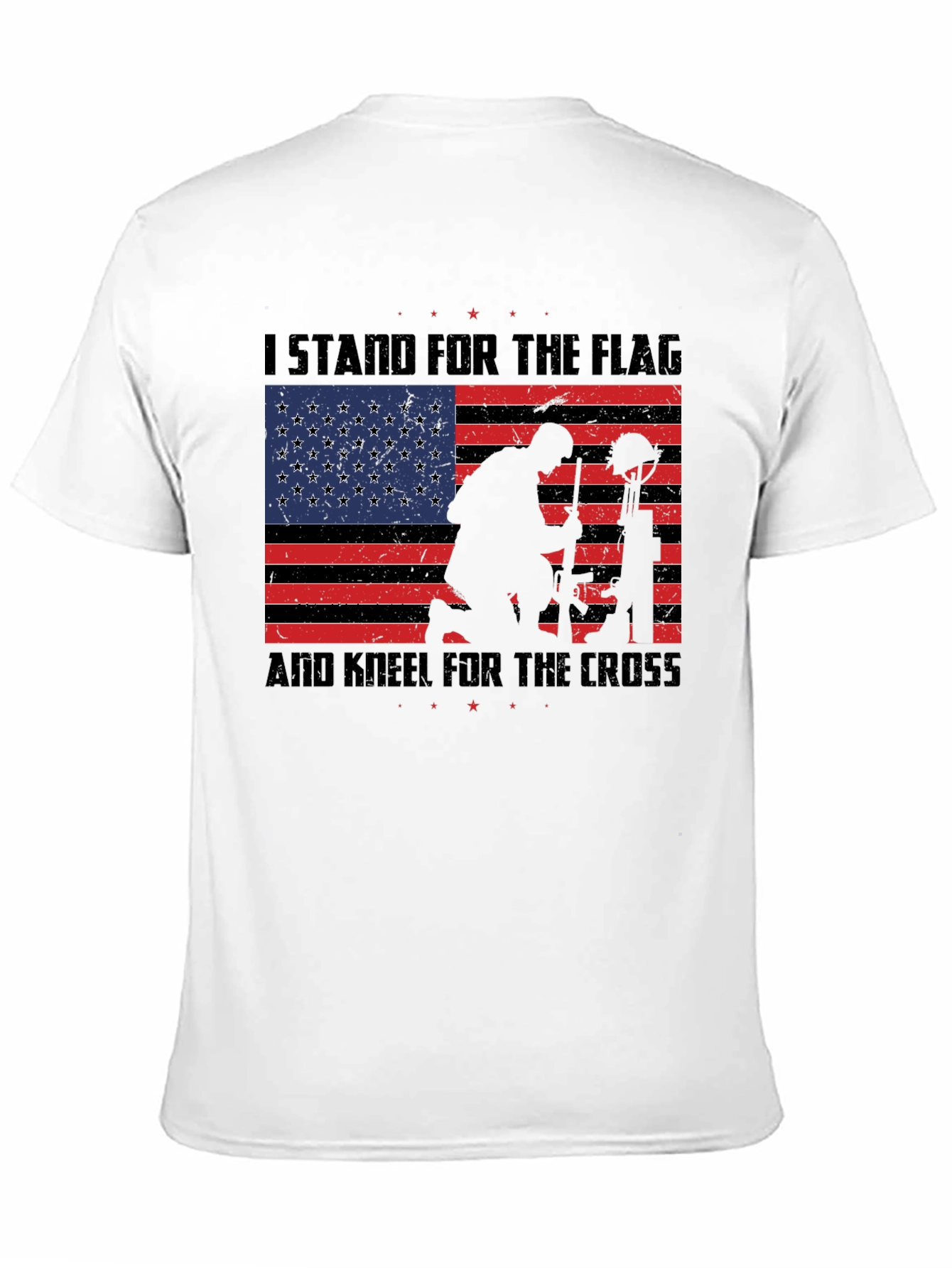 Patriotic Flag & Cross T-Shirt