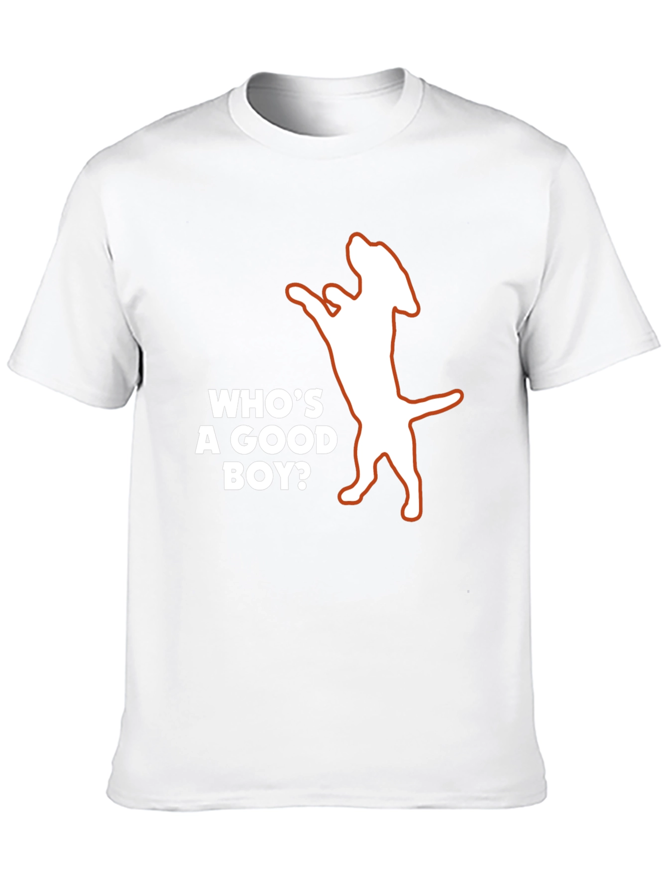 Whos a Good Boy? Dog Graphic T-Shirt - Black