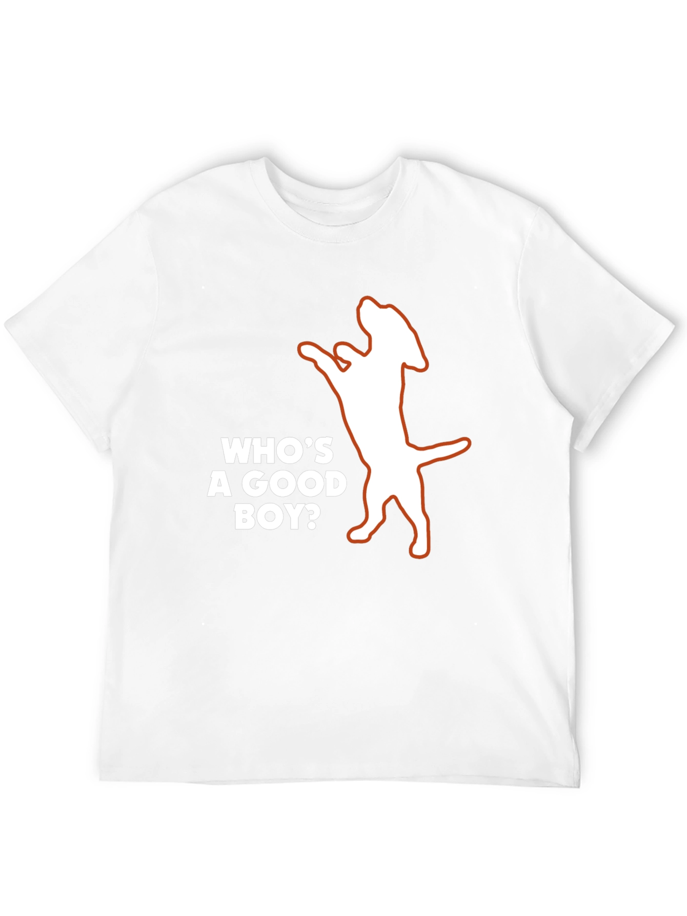 Whos a Good Boy? Dog Graphic T-Shirt - Black