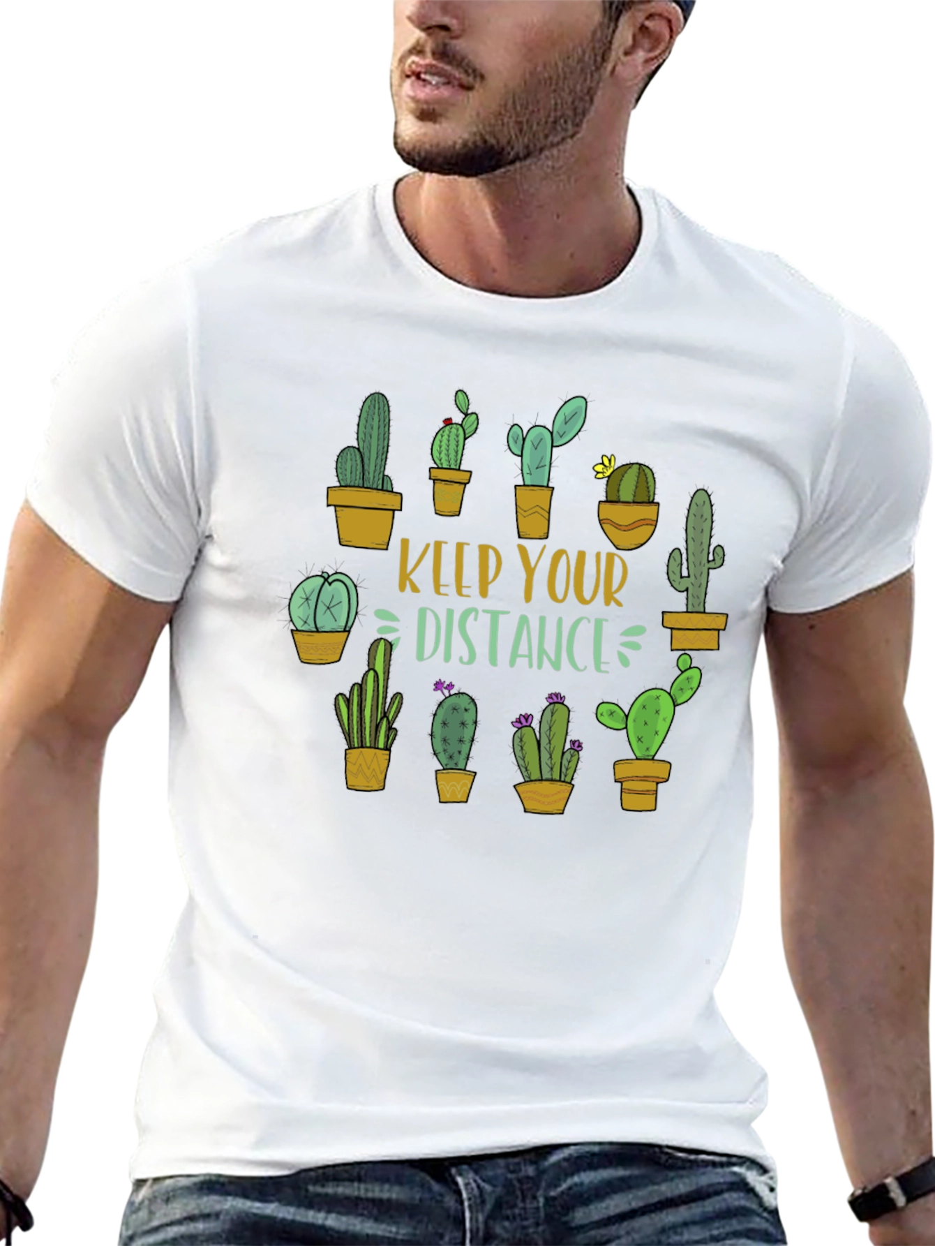 Keep Your Distance Cactus Graphic Tee
