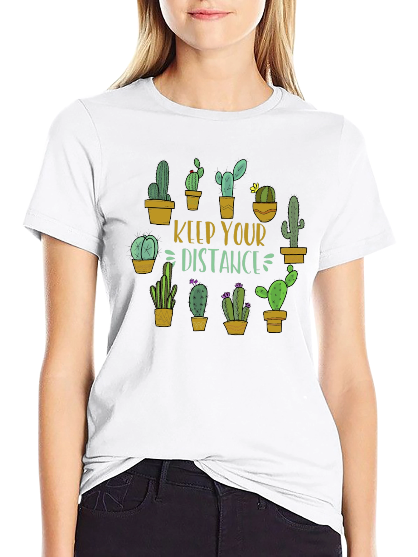 Keep Your Distance Cactus Graphic Tee