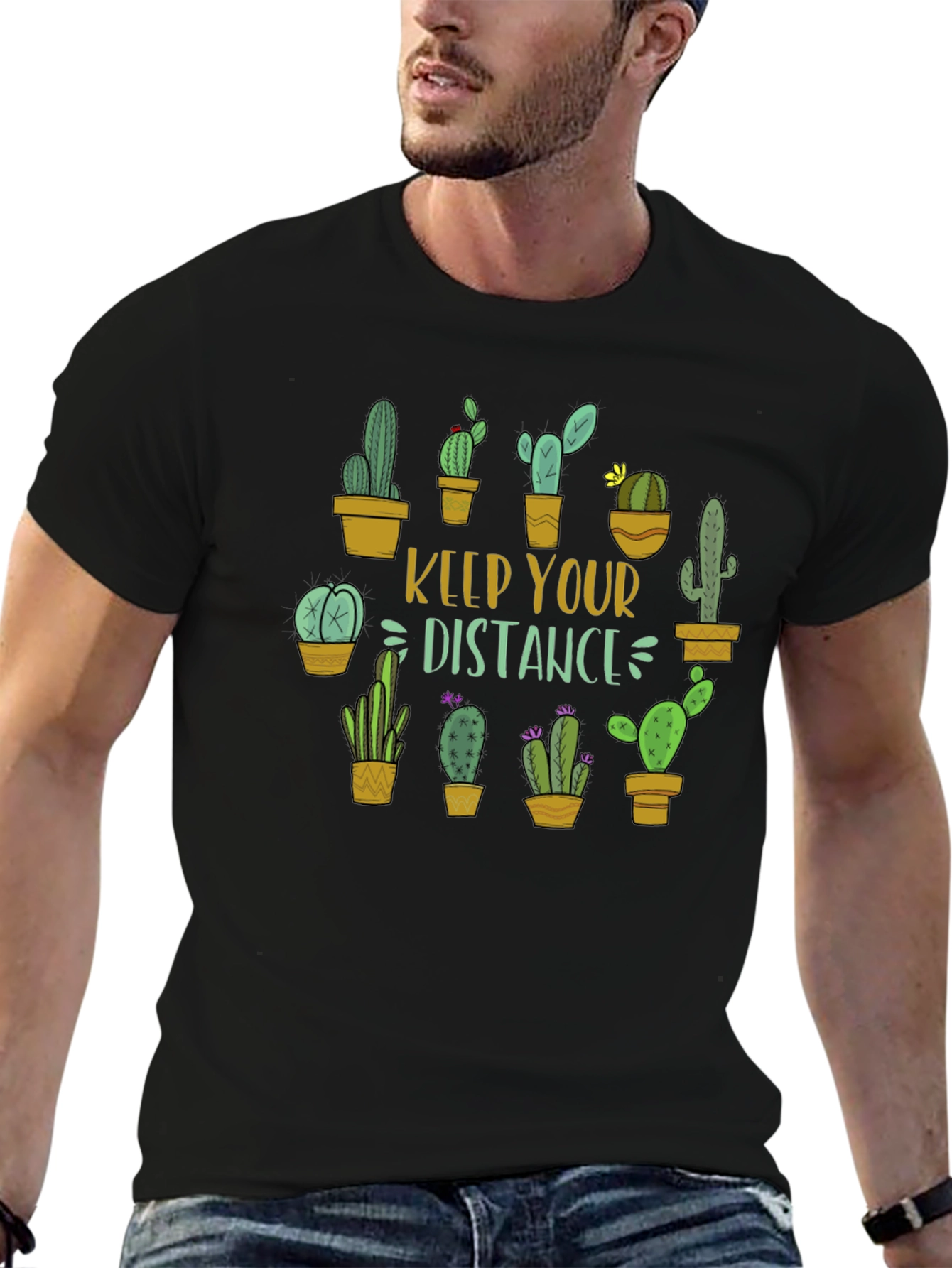 Keep Your Distance Cactus Graphic Tee