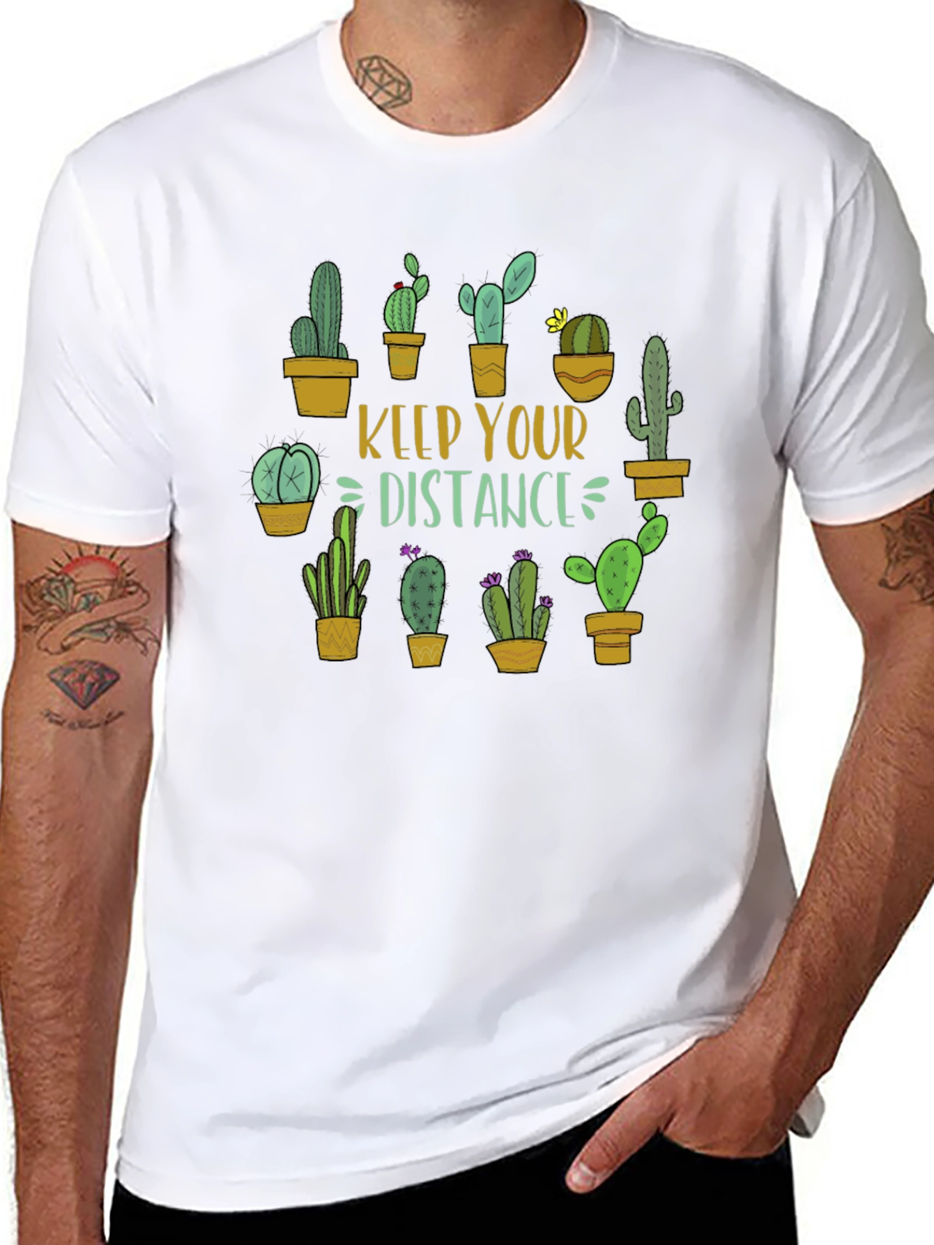 Keep Your Distance Cactus Graphic Tee