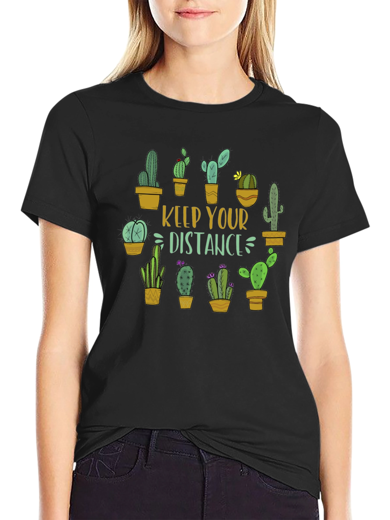 Keep Your Distance Cactus Graphic Tee
