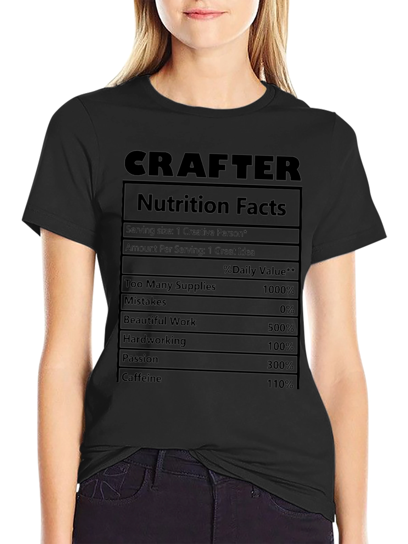Crafter Nutrition Facts T-Shirt
