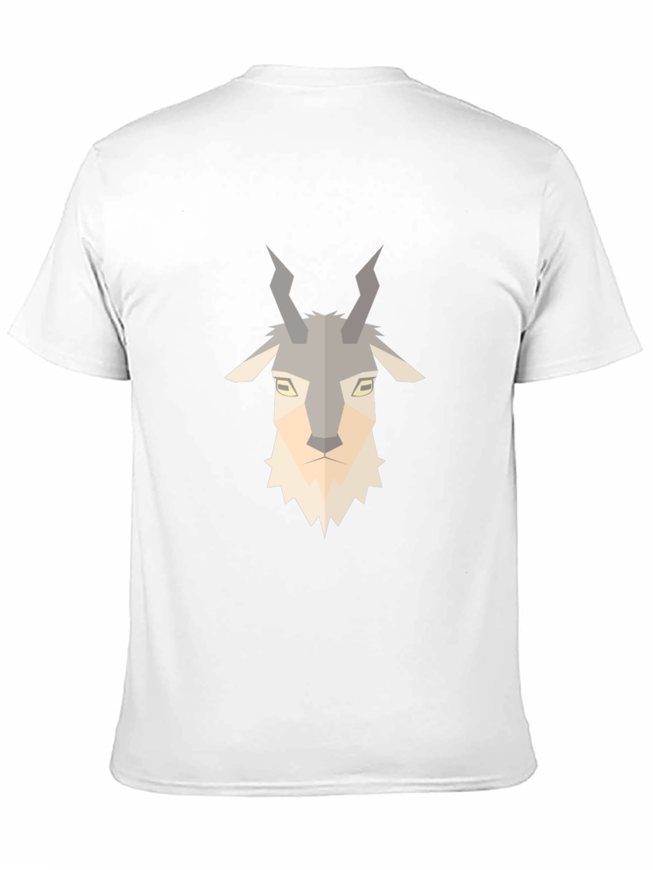 Geometric Goat Tee - Stylish Animal Print T-Shirt
