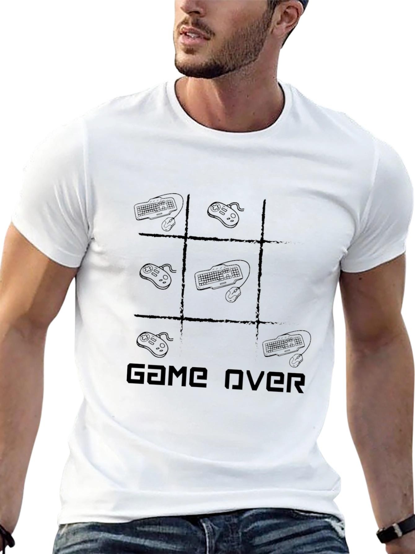 Game Over Tic-Tac-Toe Gamer T-Shirt