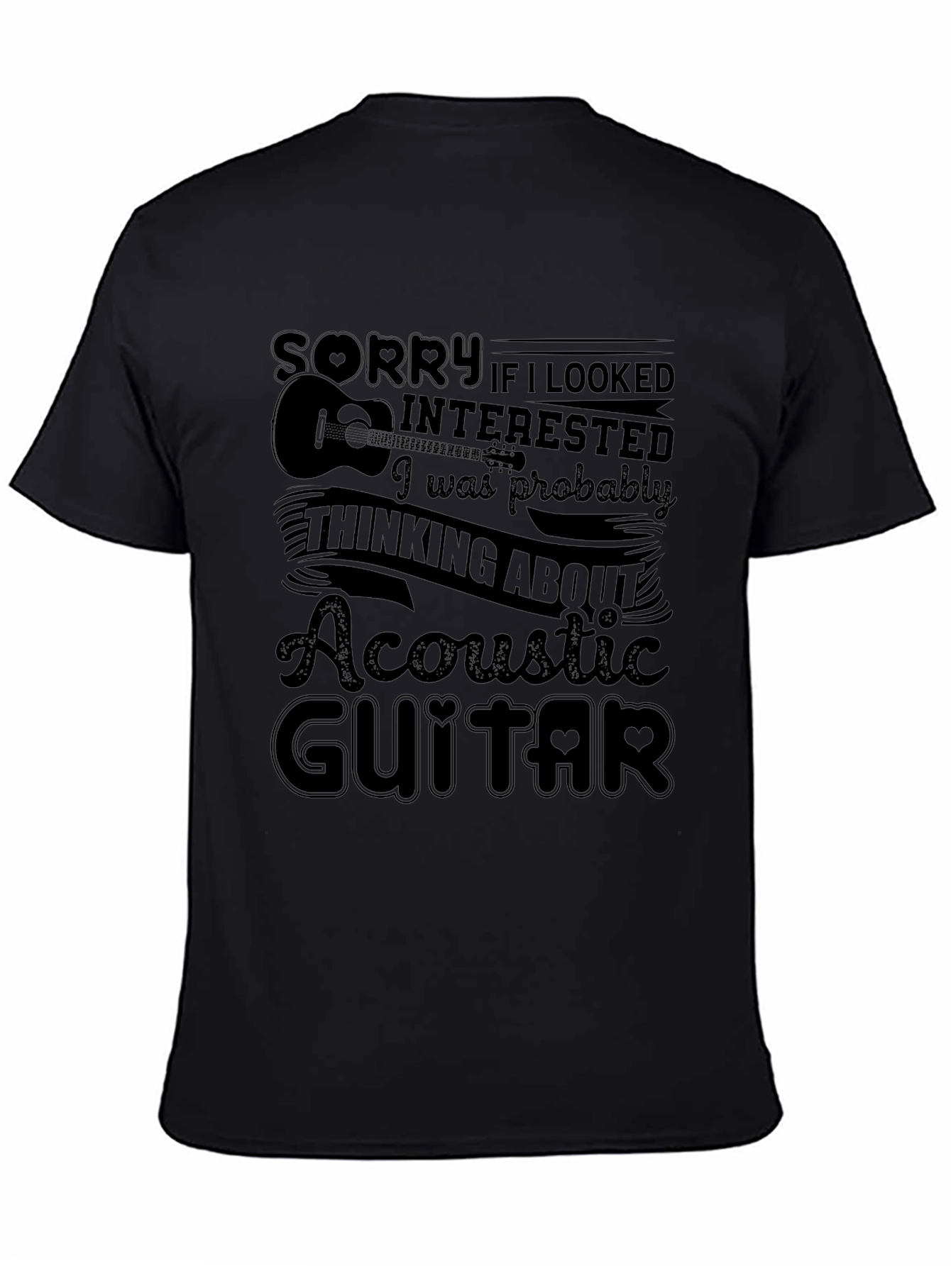 Acoustic Guitar T-Shirt - Music Lover Tee