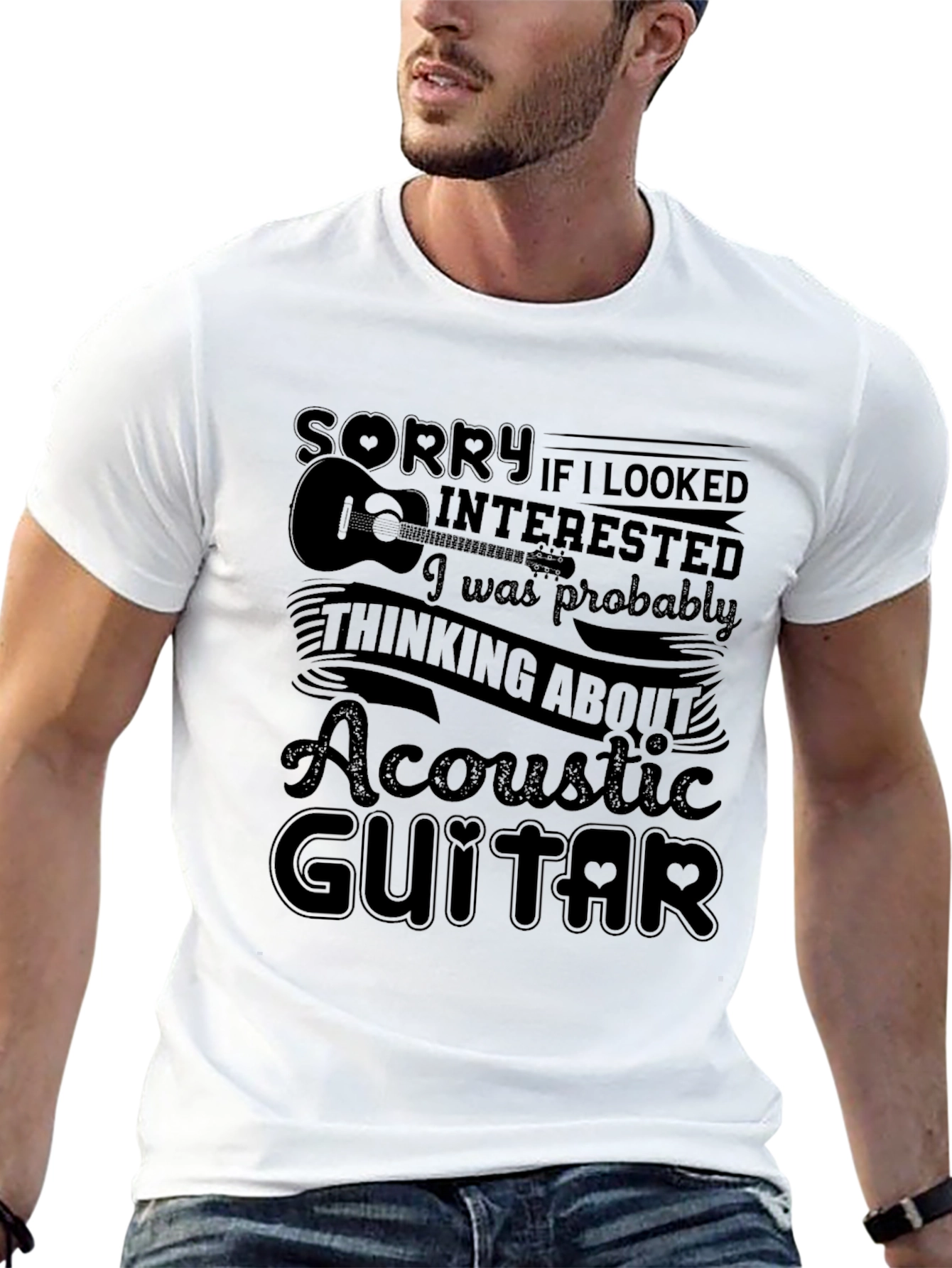 Acoustic Guitar T-Shirt - Music Lover Tee