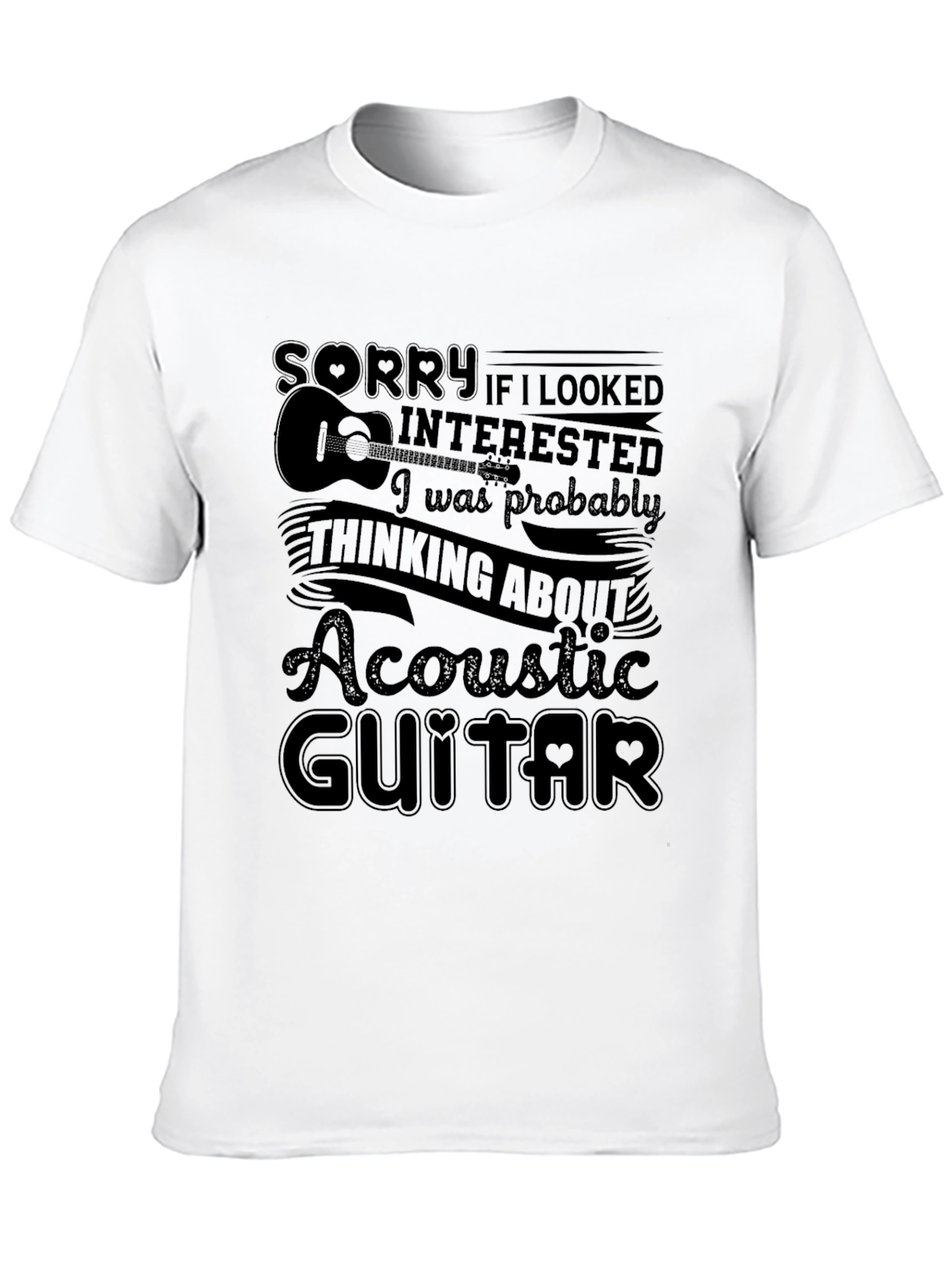 Acoustic Guitar T-Shirt - Music Lover Tee