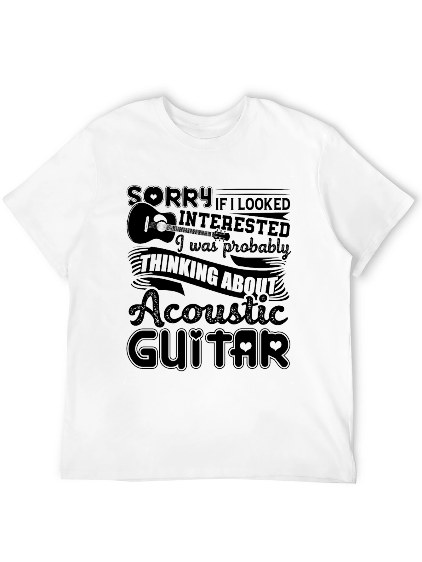 Acoustic Guitar T-Shirt - Music Lover Tee
