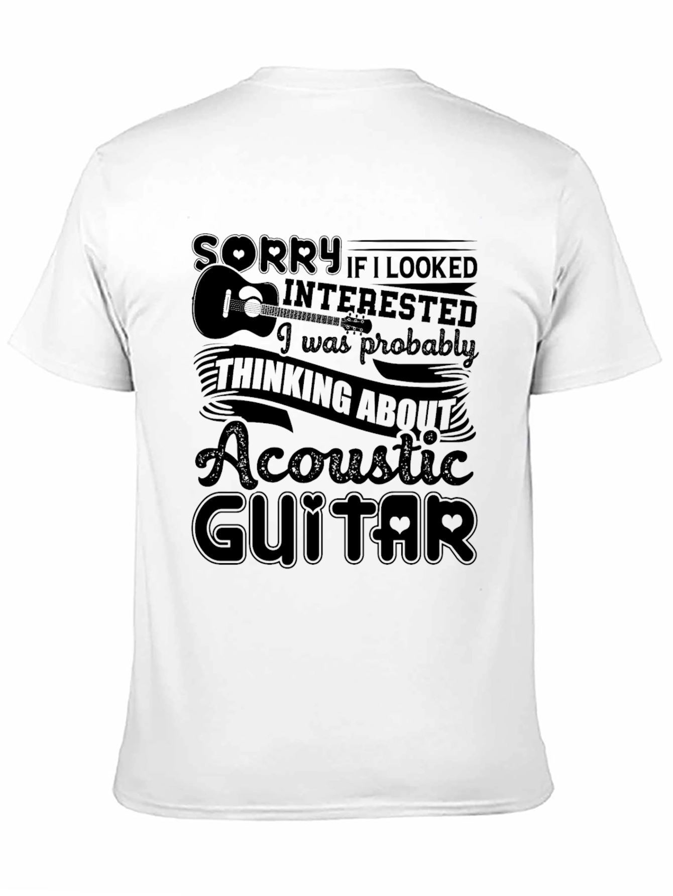 Acoustic Guitar T-Shirt - Music Lover Tee