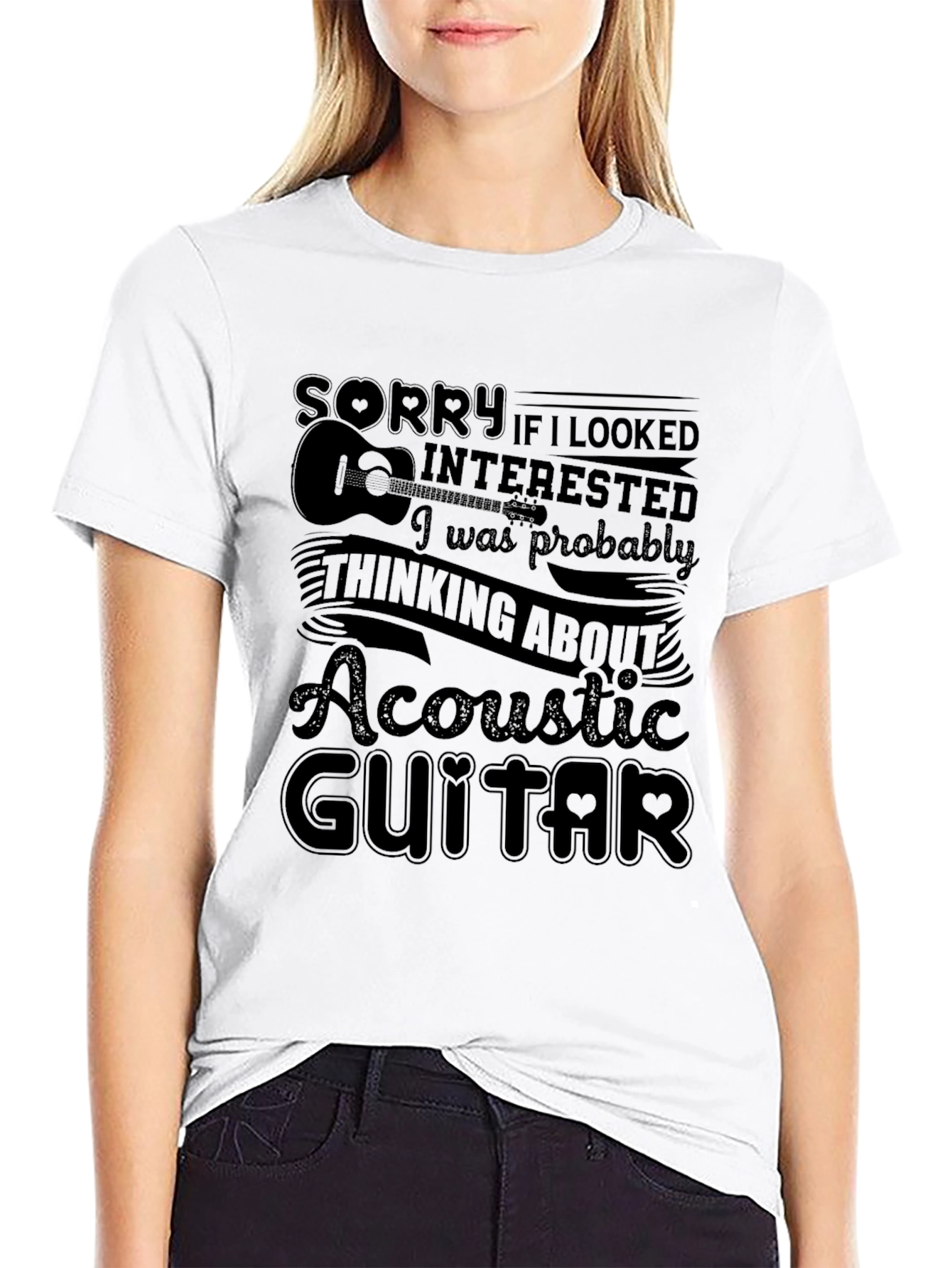 Acoustic Guitar T-Shirt - Music Lover Tee