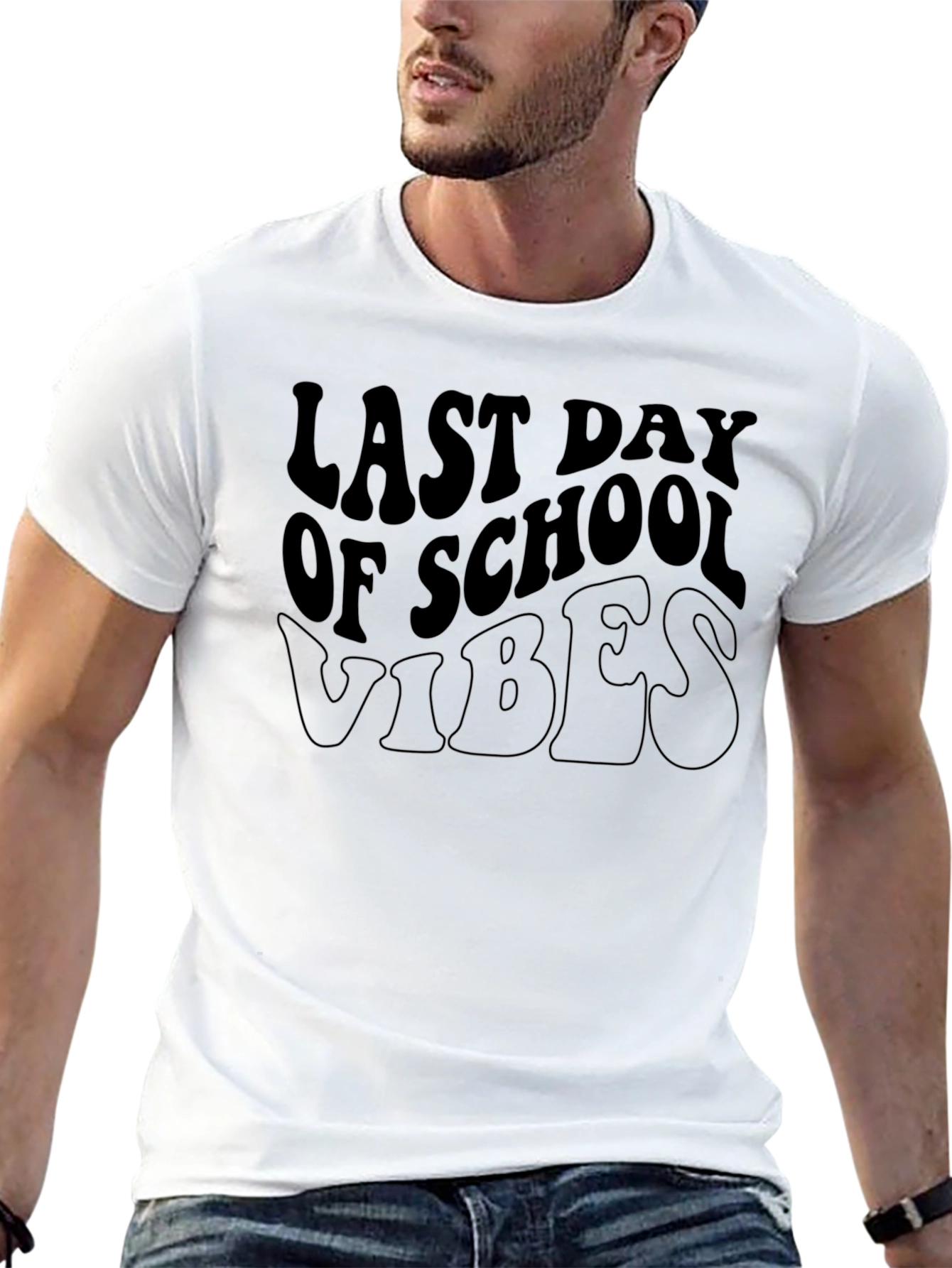 Last Day of School Vibes Black T-Shirt