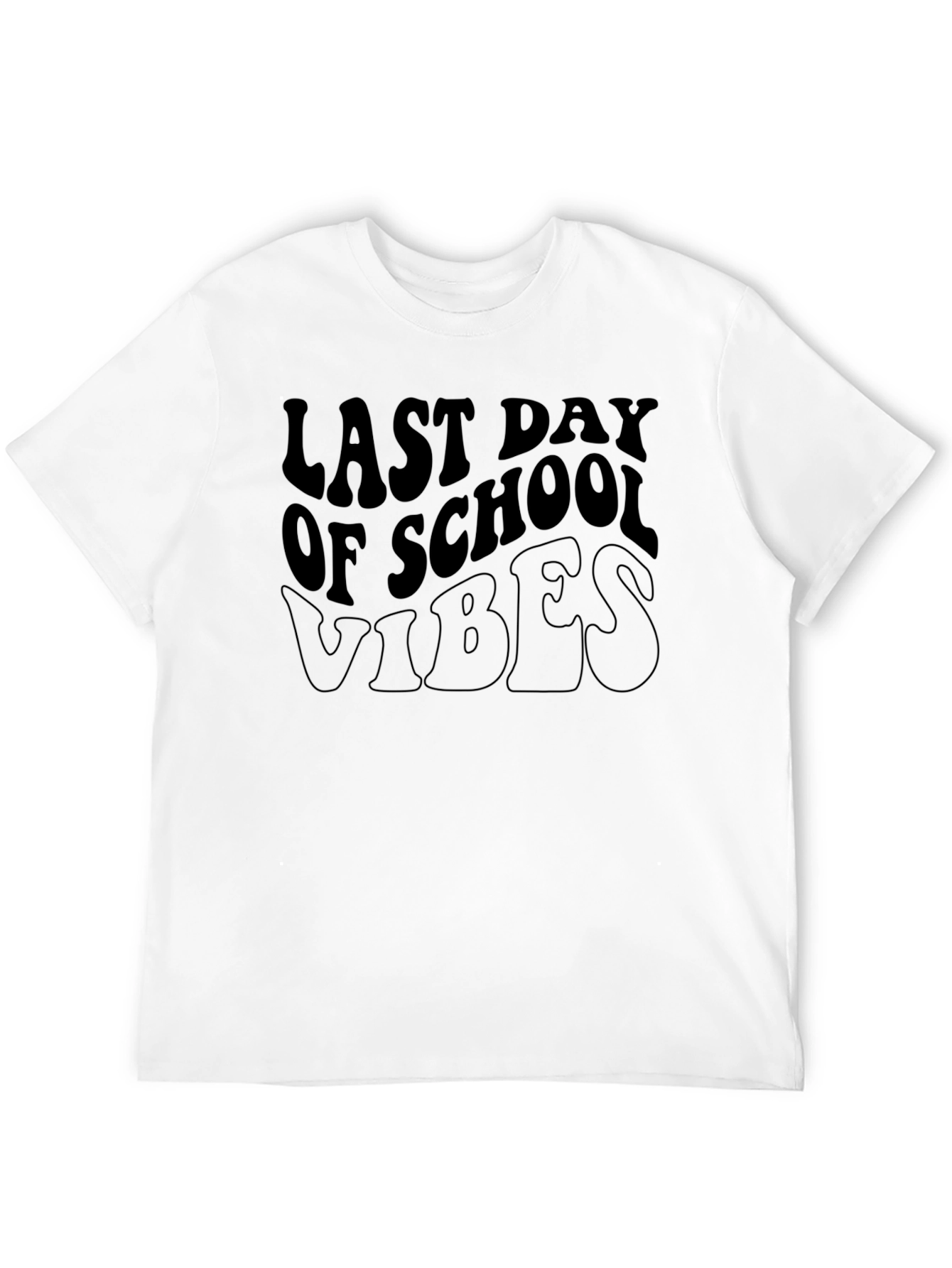 Last Day of School Vibes Black T-Shirt