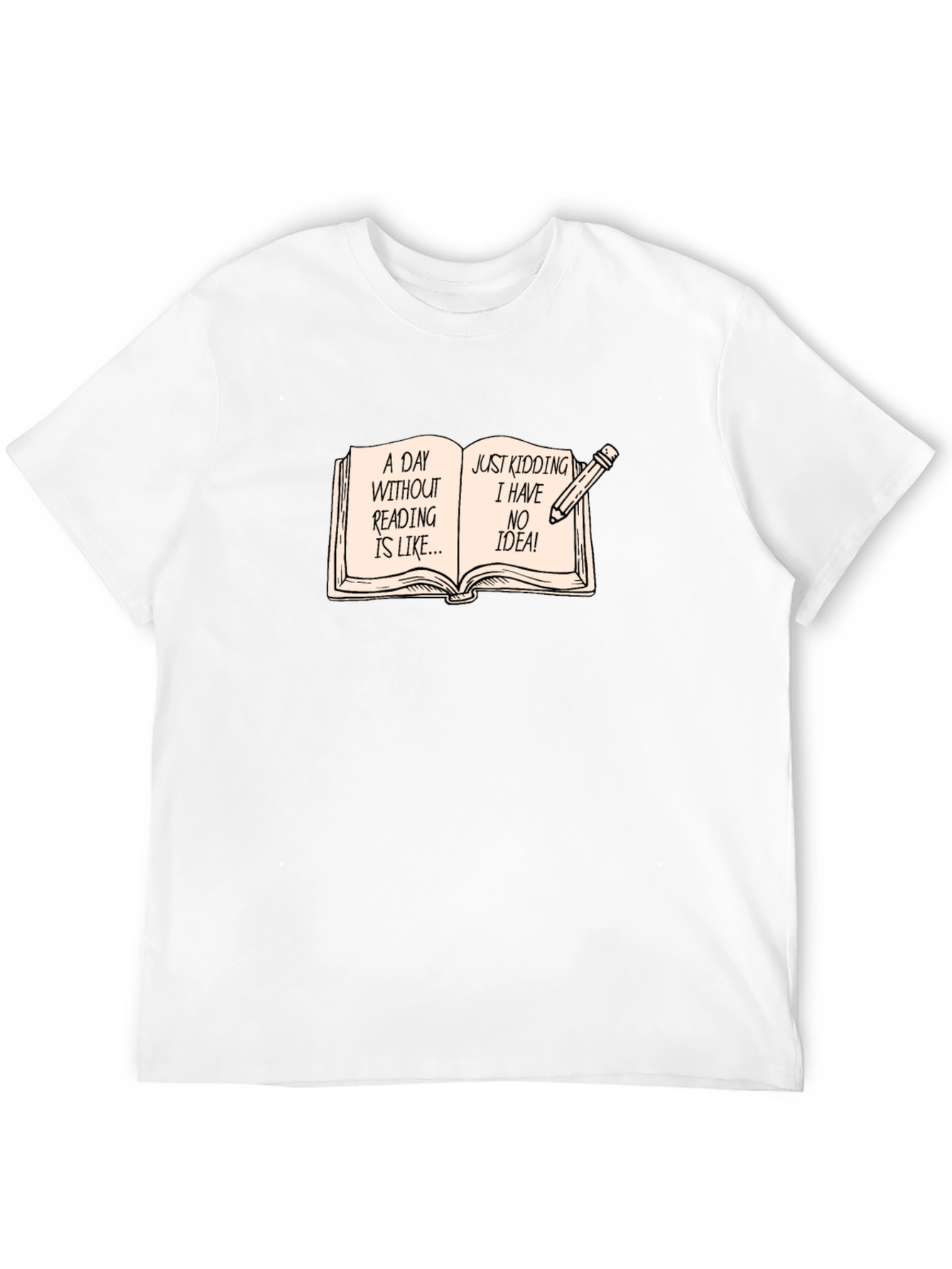 Funny Reading Bookworm Novelty T-Shirt