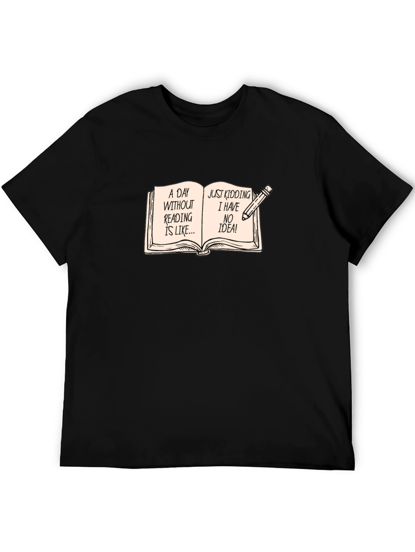 Funny Reading Bookworm Novelty T-Shirt